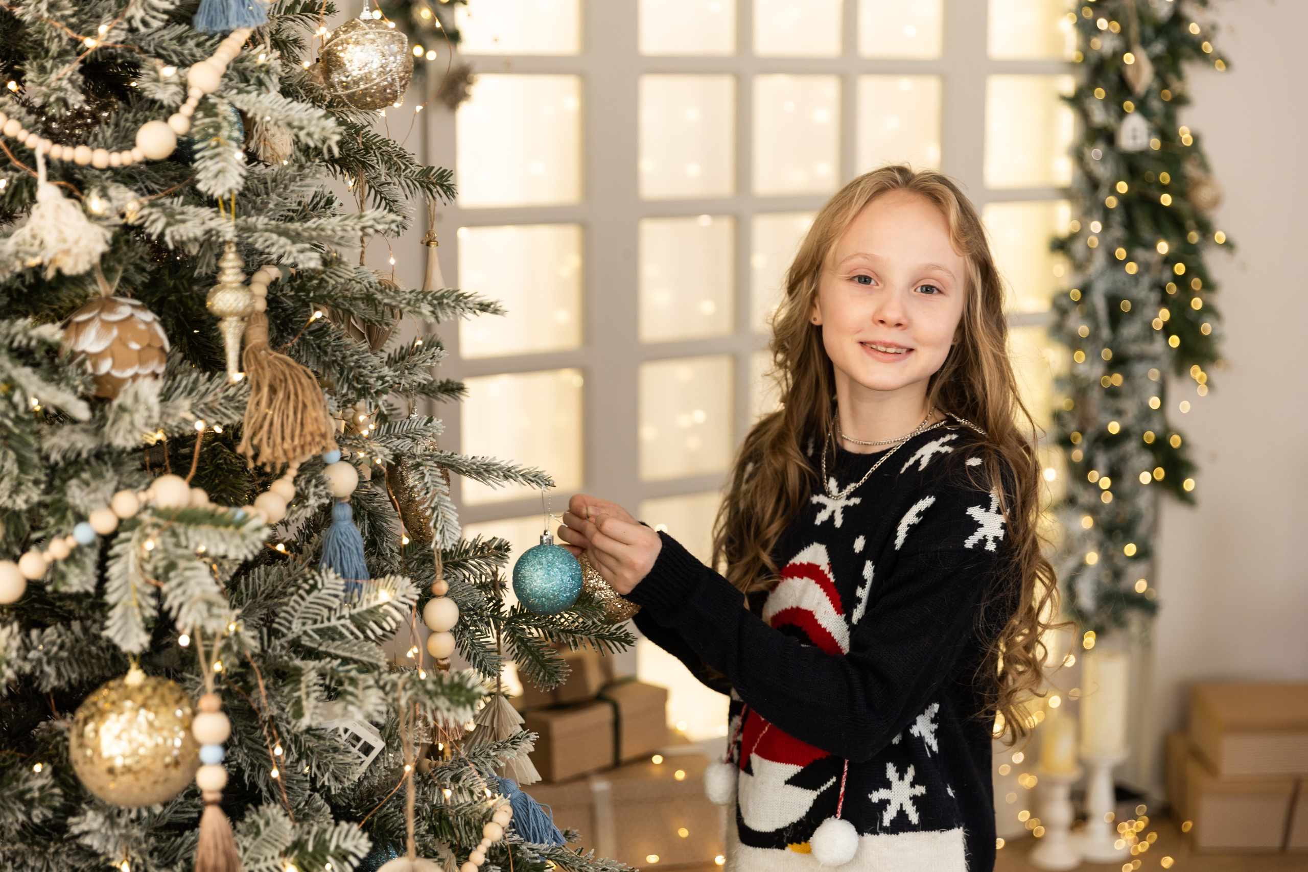 Новогодняя фотосессия в студии 4 класс. Семейный, детский, школьный фотограф в Благовещенске Яна Белоусова