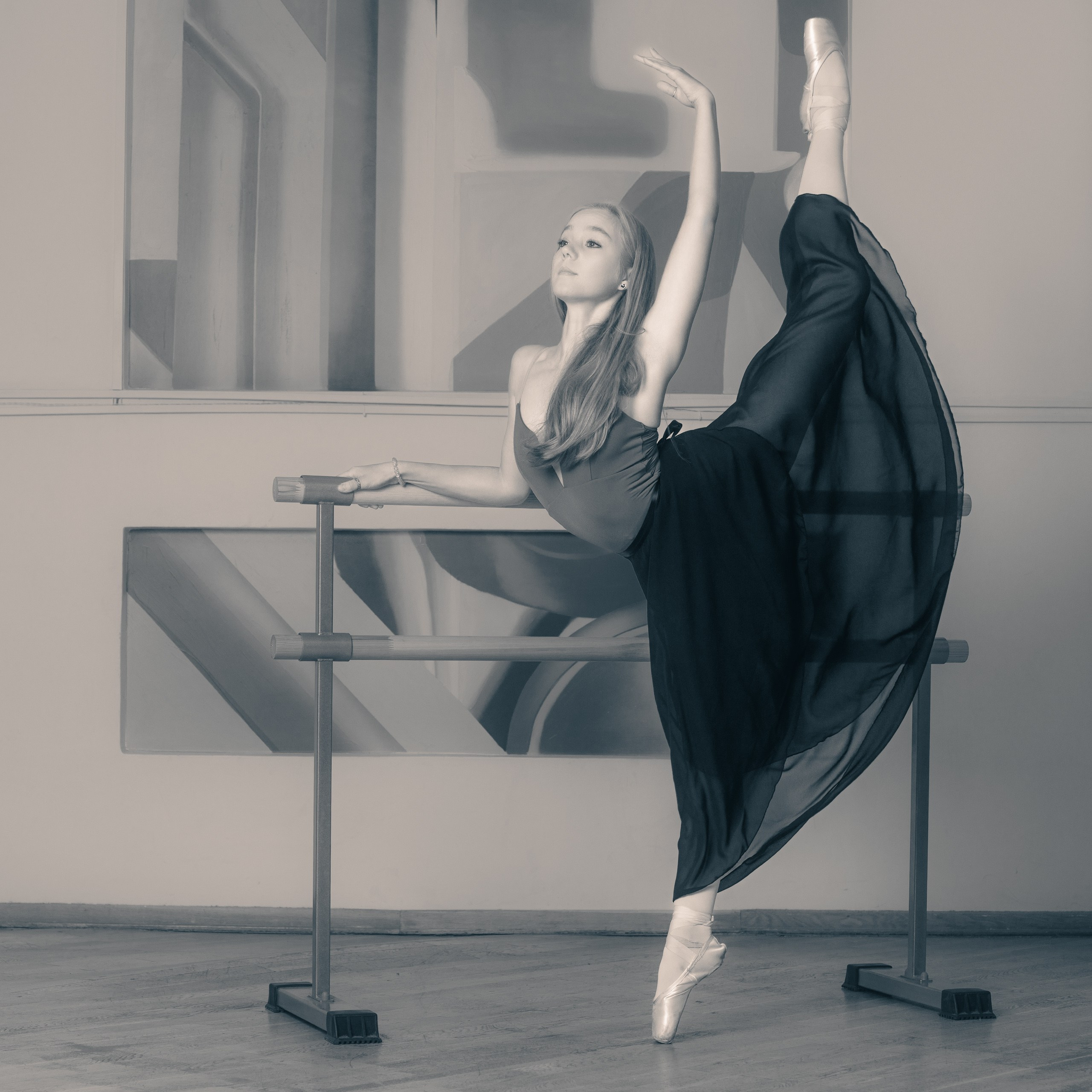 Портрет балерина, ч/б