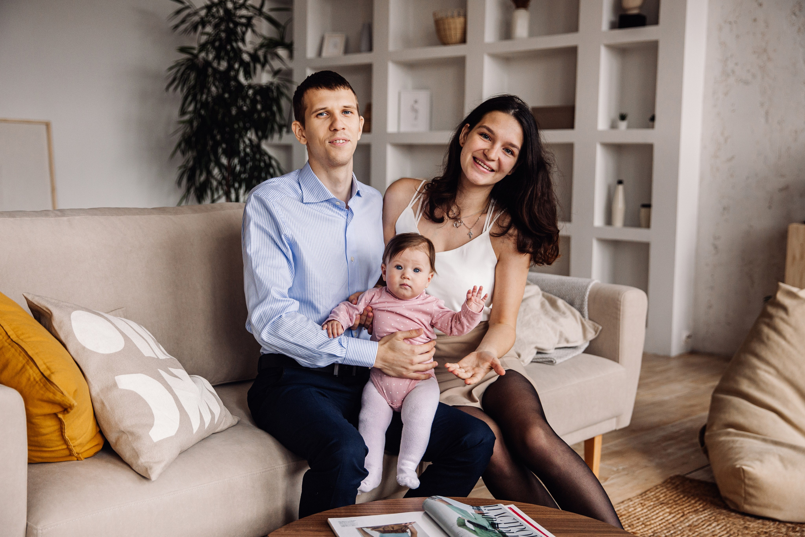 Семейная студийная фотосессия. Марина Соколова. Контентный и семейный фотограф г. Красноярск