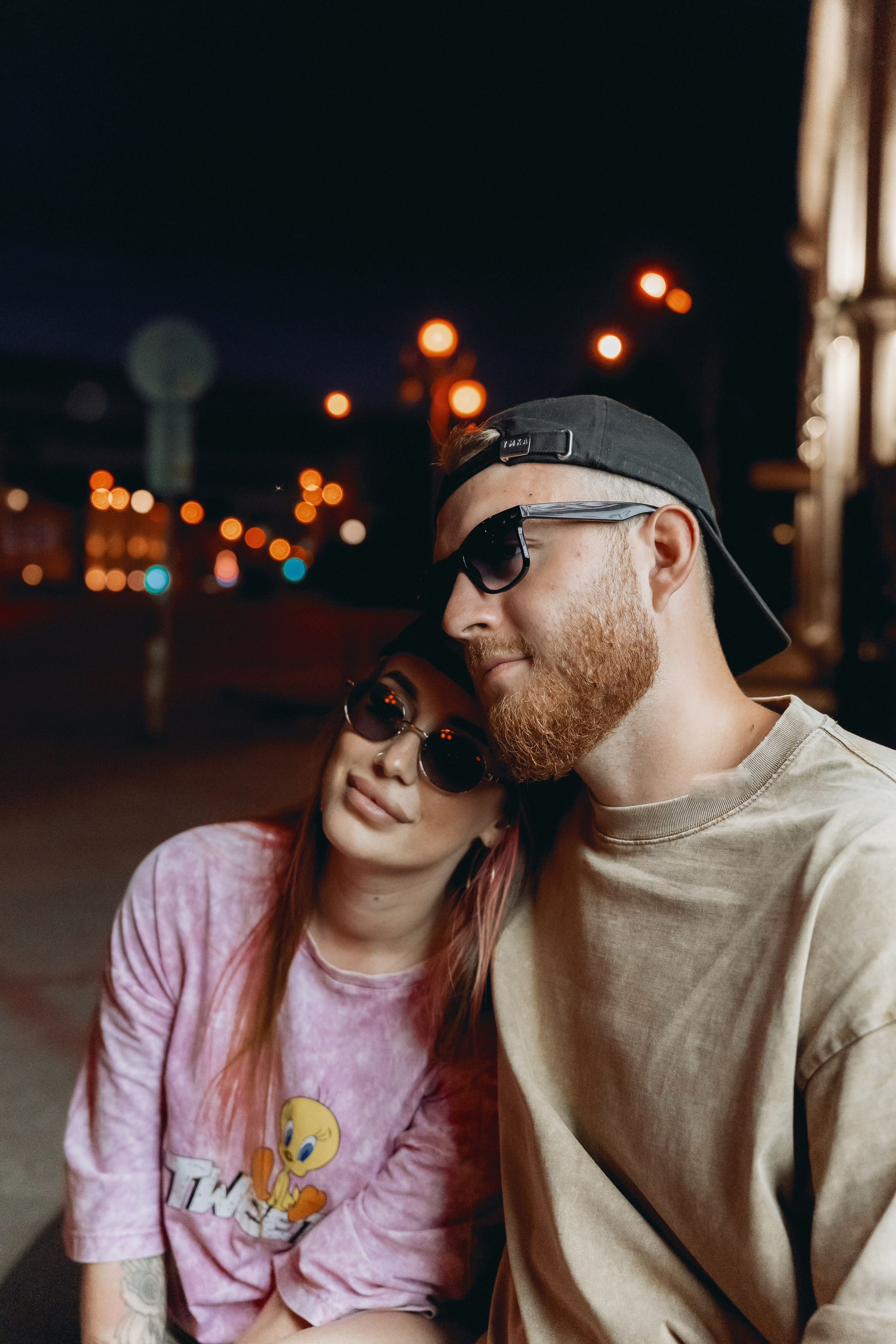 Вика и Дима. Ночной город. Яна Орехова. Фотограф в Томске