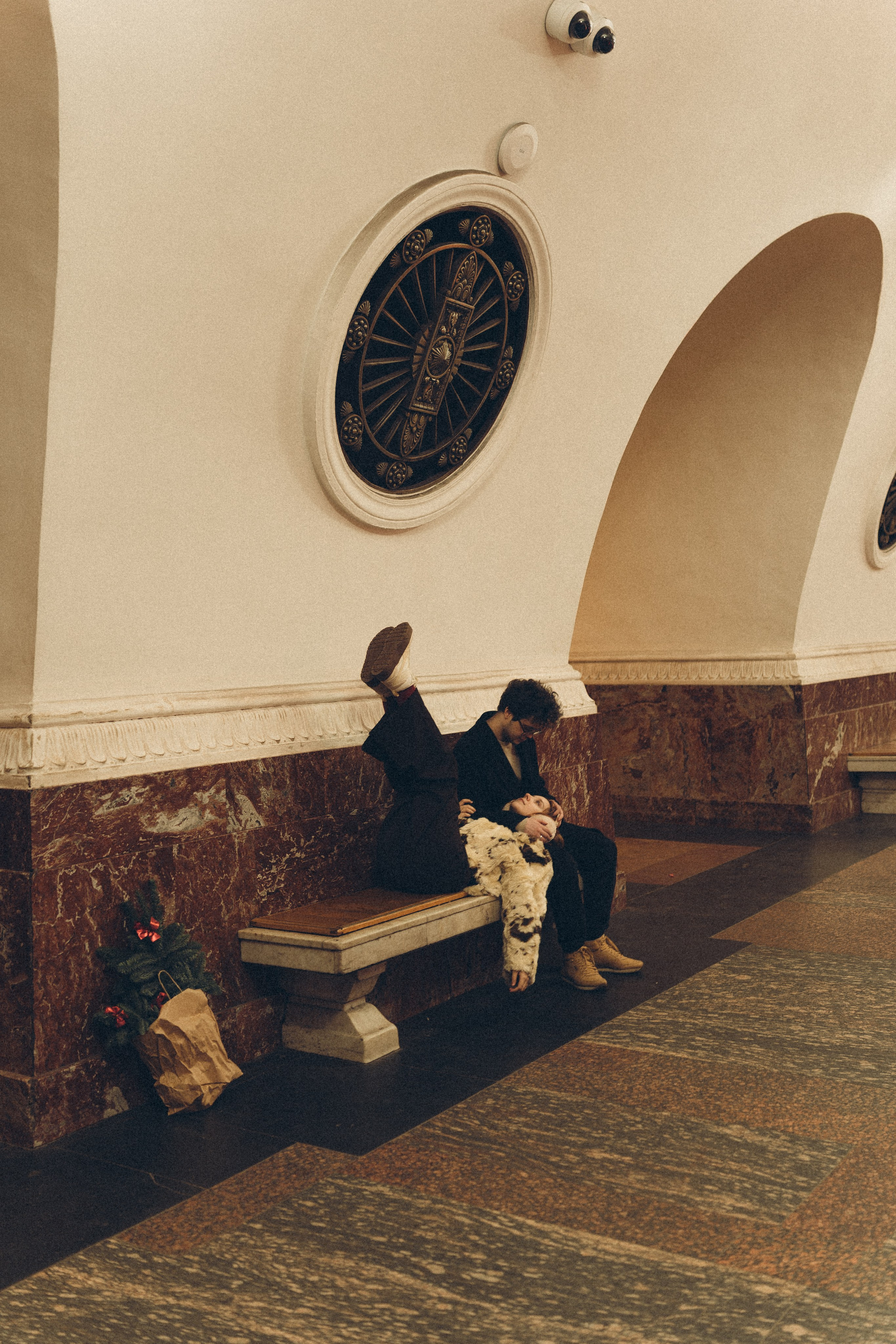 НОВОГОДНЯЯ ФОТОСЕСИИЯ ПАРЫ В МЕТРО ЛЮБОВЬ. Профессиональный фотограф, Санкт-Петербург — Виктория Богомолова