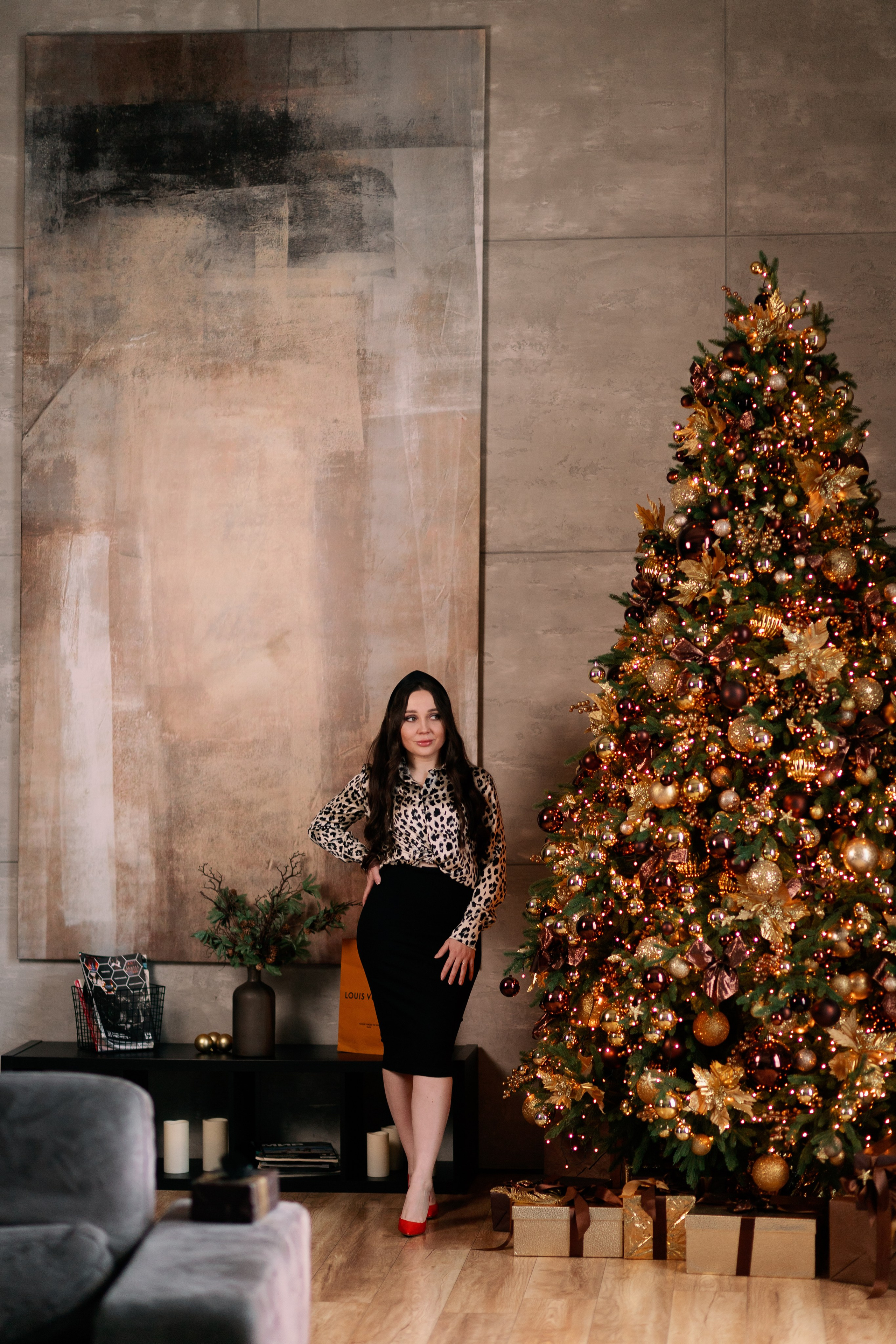 Новогодняя фотосессия для женщин в фотостудии. Фотограф в Санкт-Петербурге, Анна Скворцова