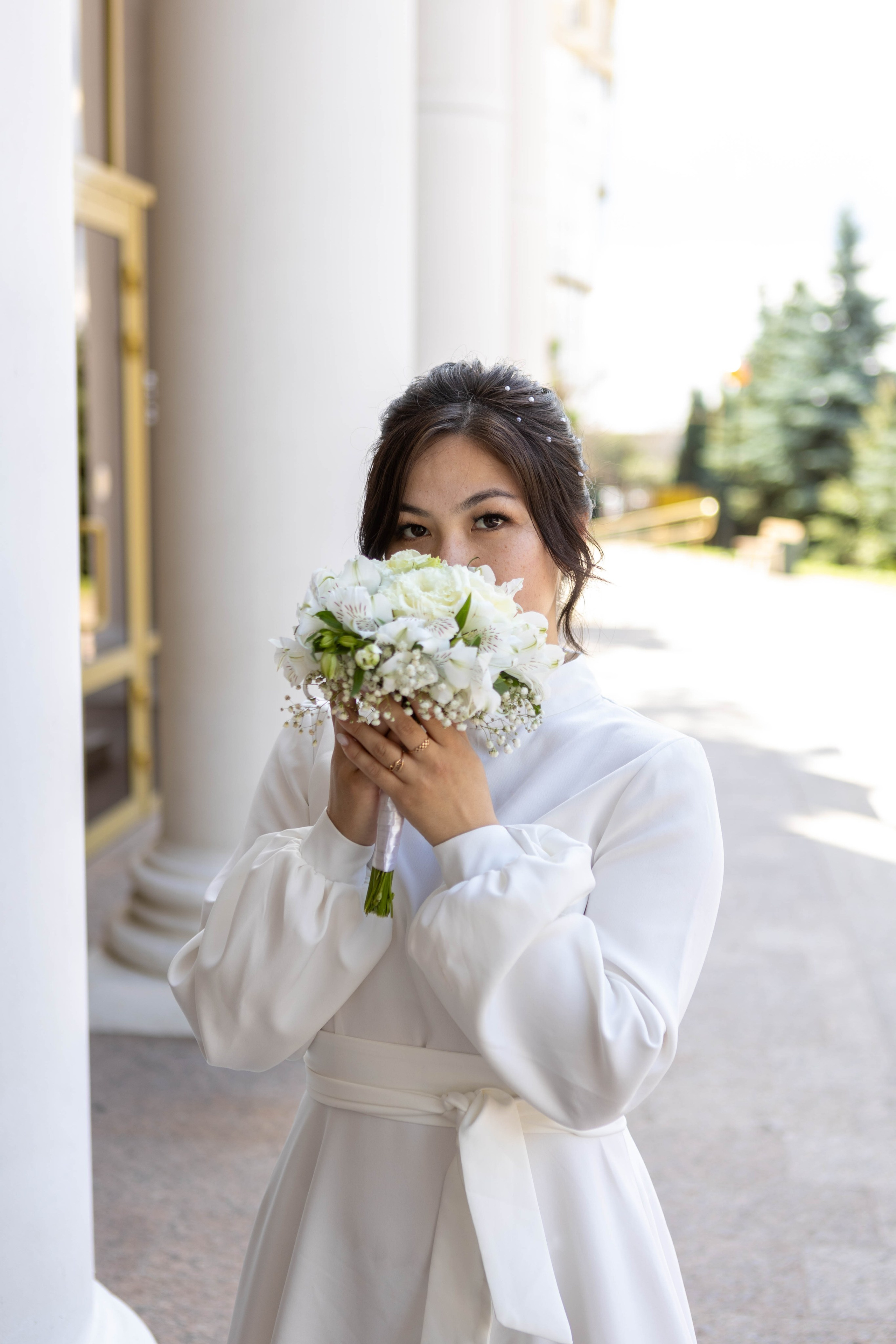 Шахматный дворец: Алтынай и Ерлана. Свадебный и предметный фотограф Ренат Каламперов