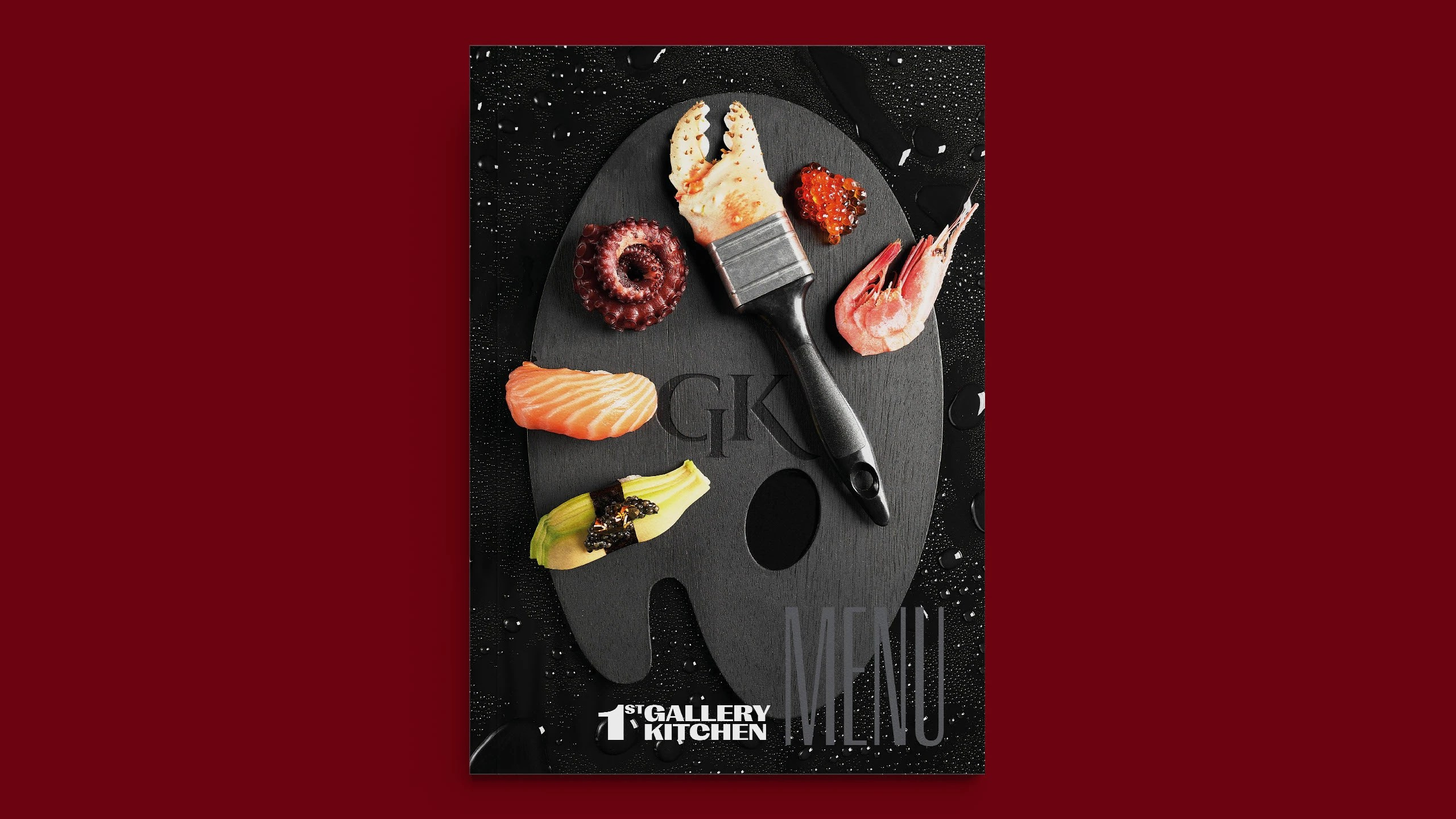 Дизайн меню 1st Gallery lounge. FOODCASE — дизайн, айдентика, фото и видео для ресторанов и food-брендов