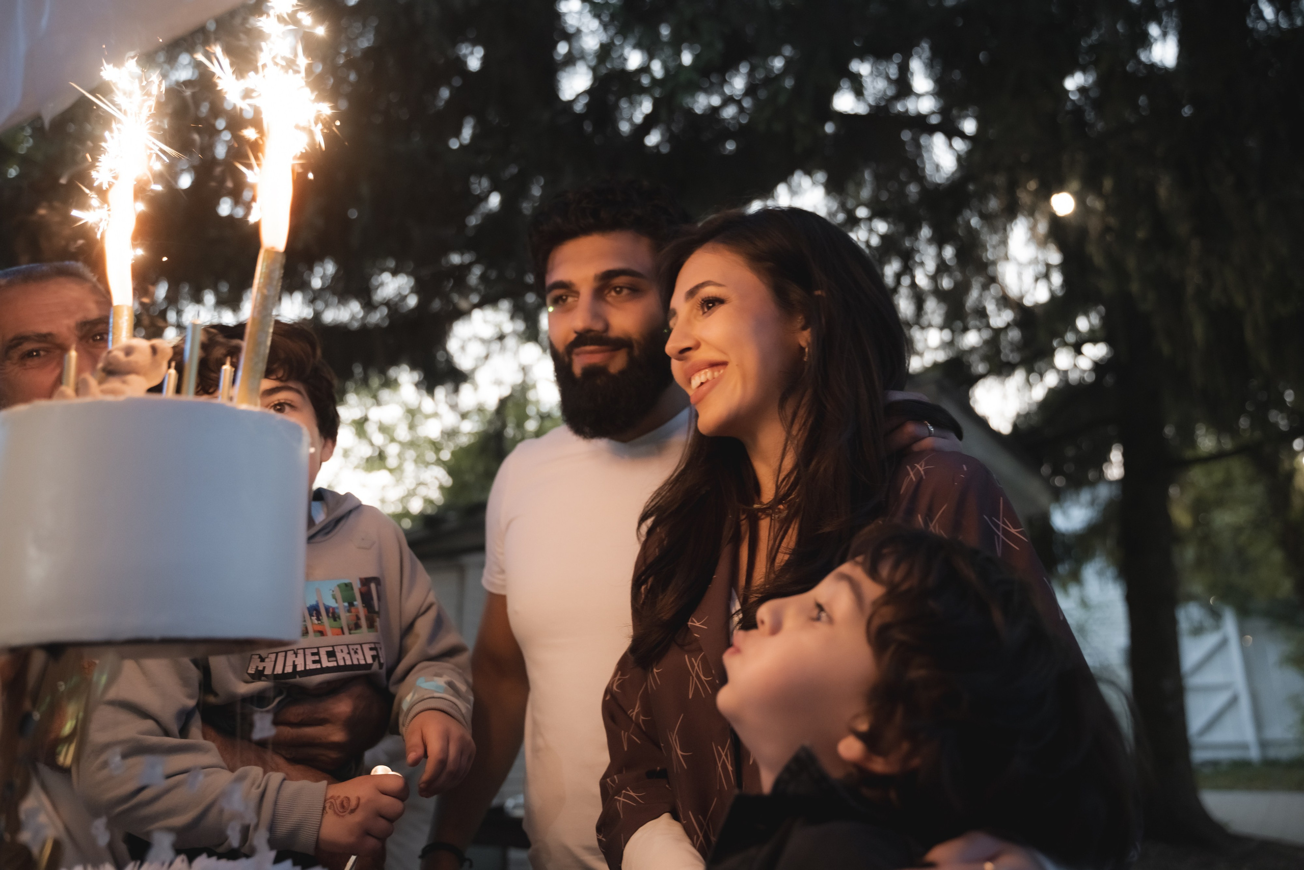Семейная фотосессия гендер пати день рождения. Портретный и свадебный фотограф Алла Карени Москва