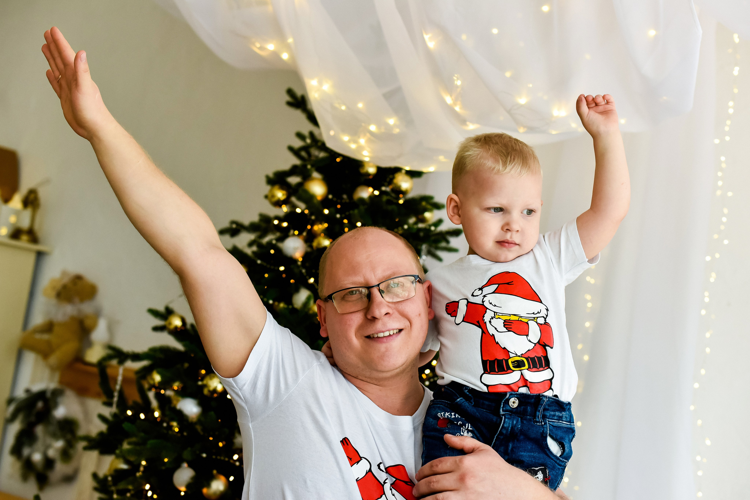 Новогодняя фотосессия для семьи Натальи И Дениса с сыновьями