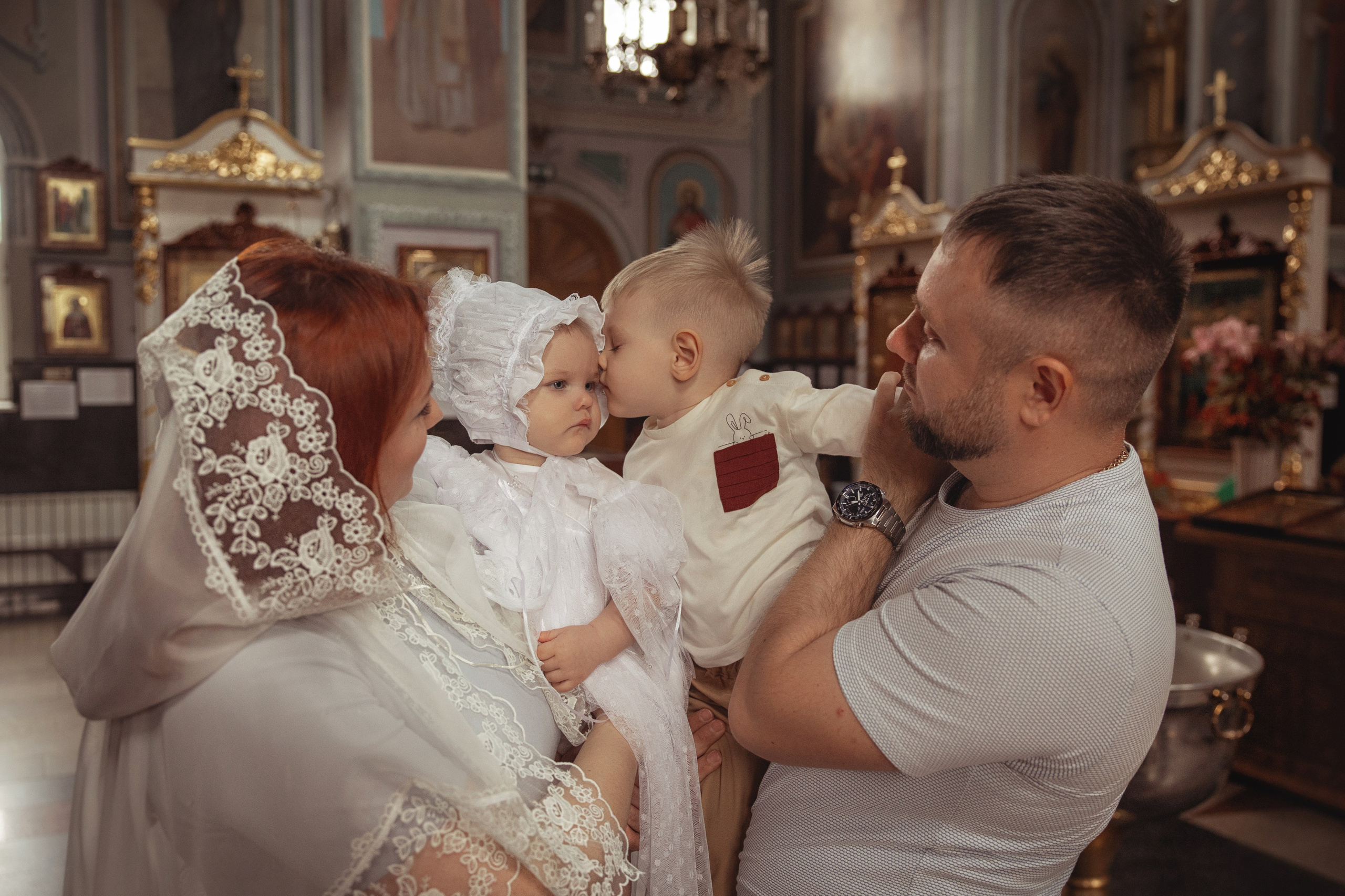 Таинство Крещения Полины. Храм А.Первозванного ст. Новотитаровская. Фотограф на Крещение и Венчание Краснодарский край — Гранкина Юлия