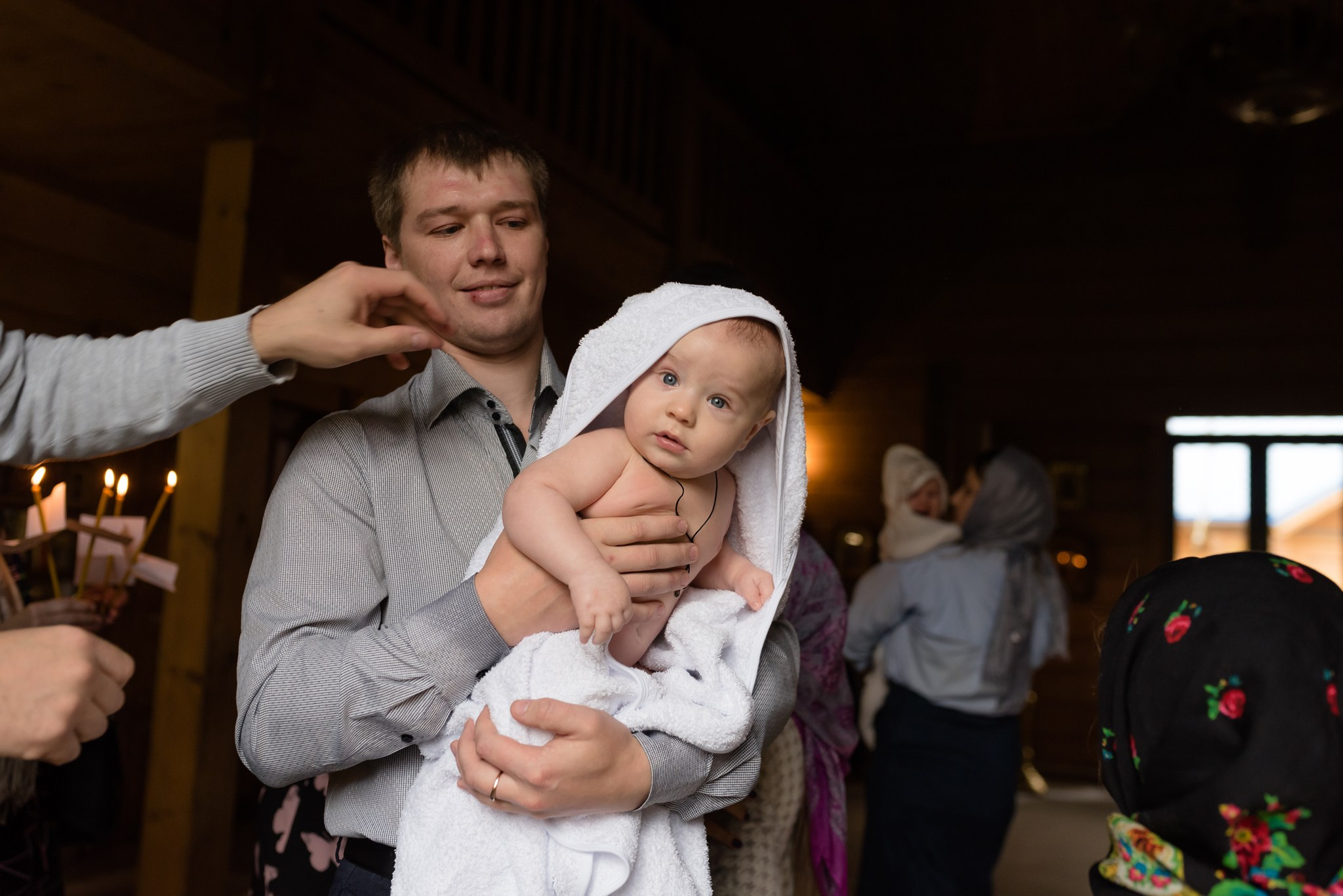 Крещение в церкви. Свадебный и семейный фотограф из Санкт-Петербурга Климов Анатолий