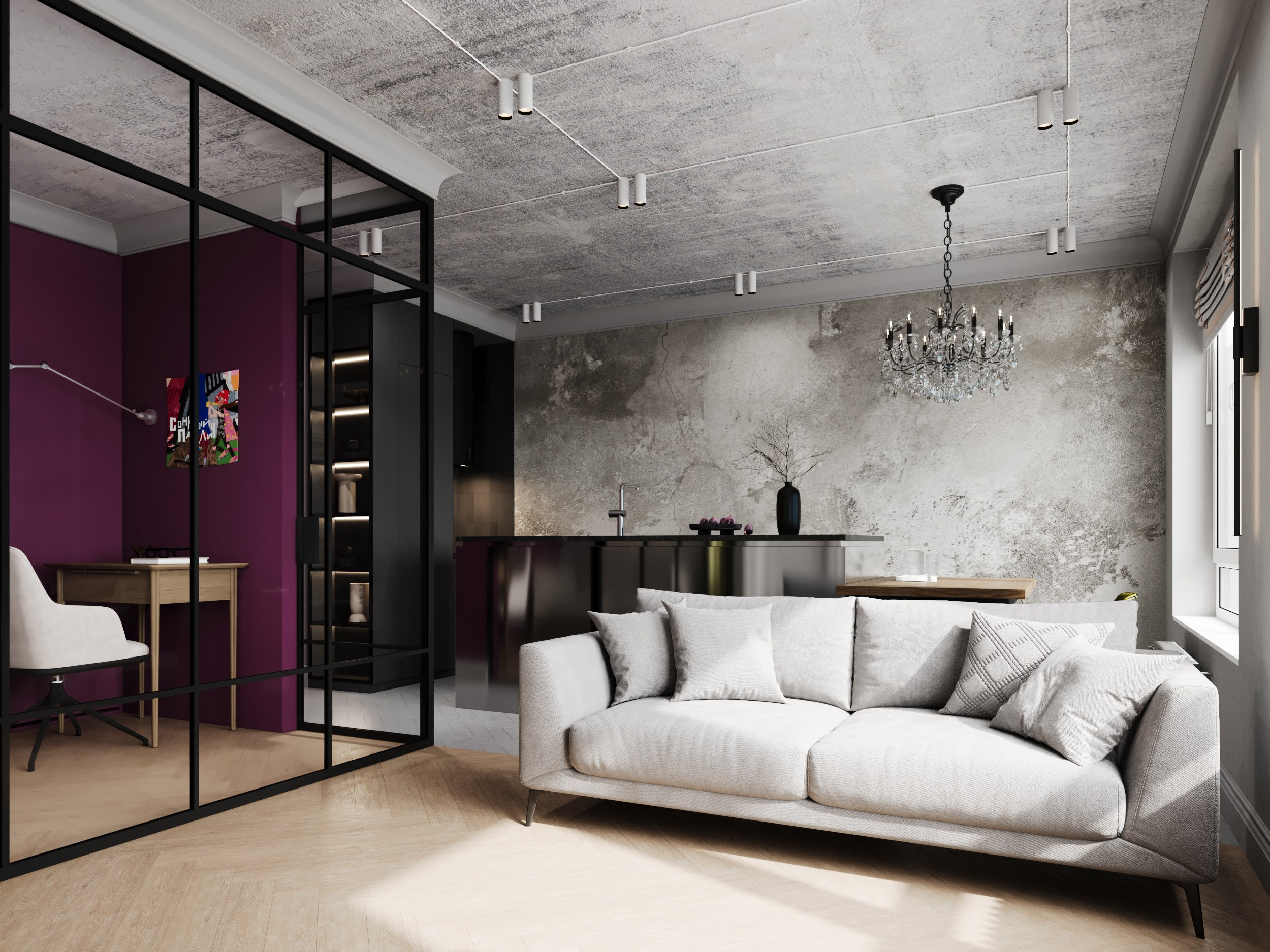 ЖК Профит, Москва, 2024 год, 61 м. кв. BYPRITCHINA | студия дизайна интерьера г. Москва