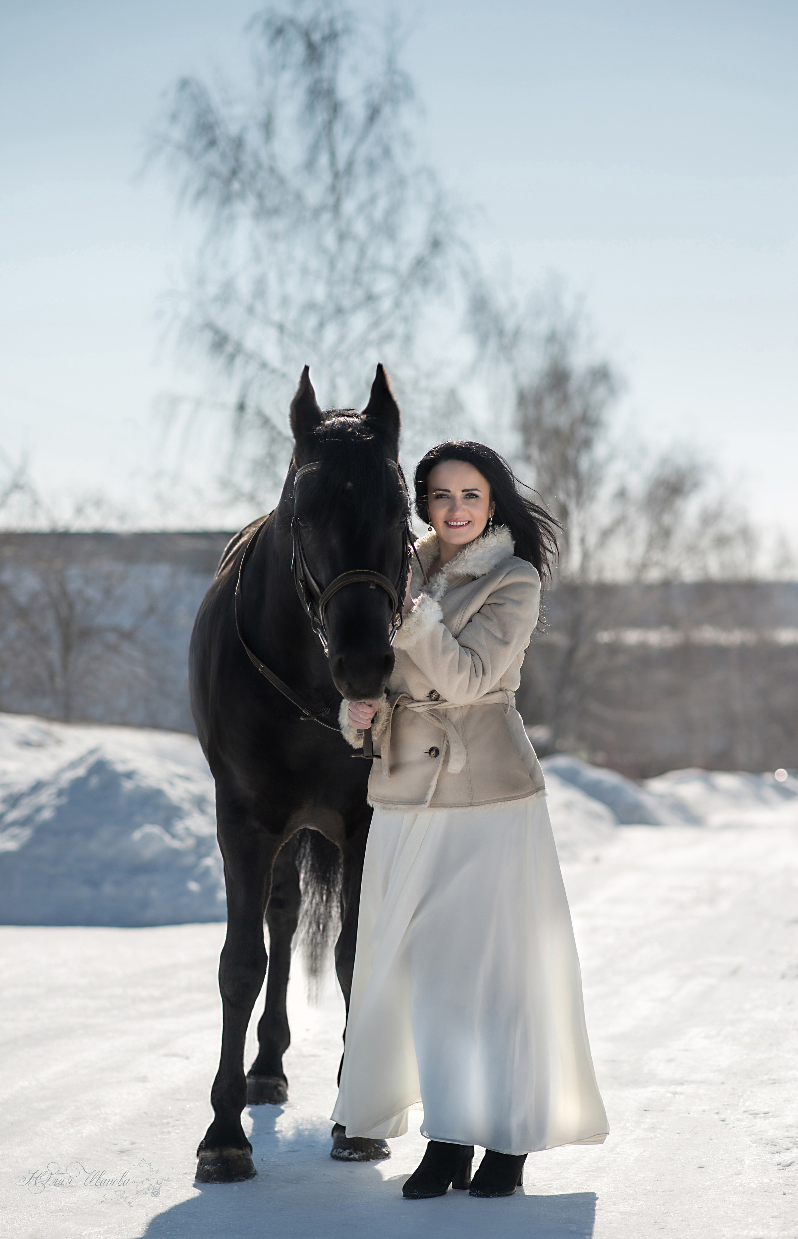 Светлана, Максим и Пират. Конный фотограф в Саратове Юлия Иванова