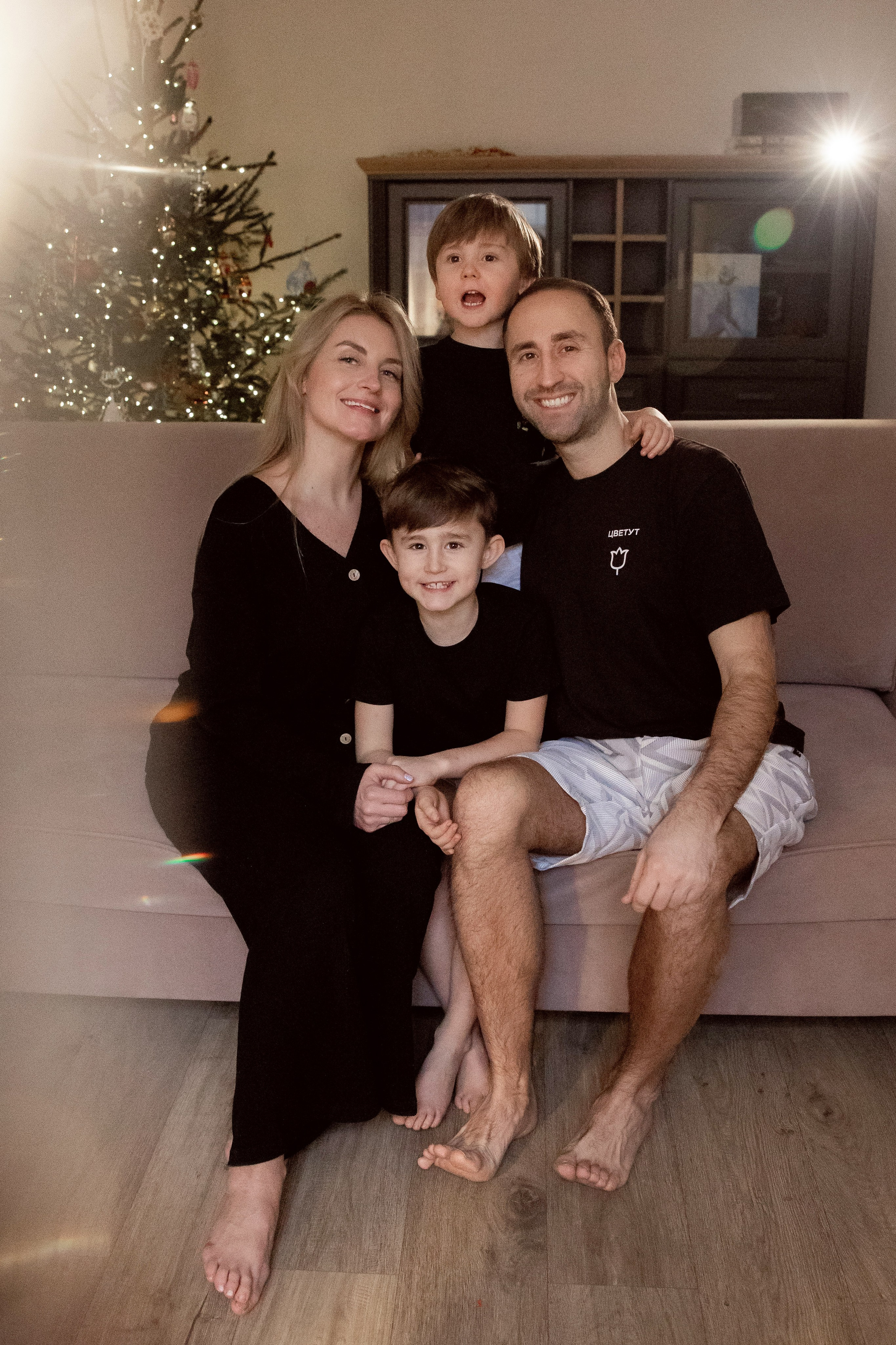 Домашняя новогодняя для Юлии. Семейный фотограф в Москве