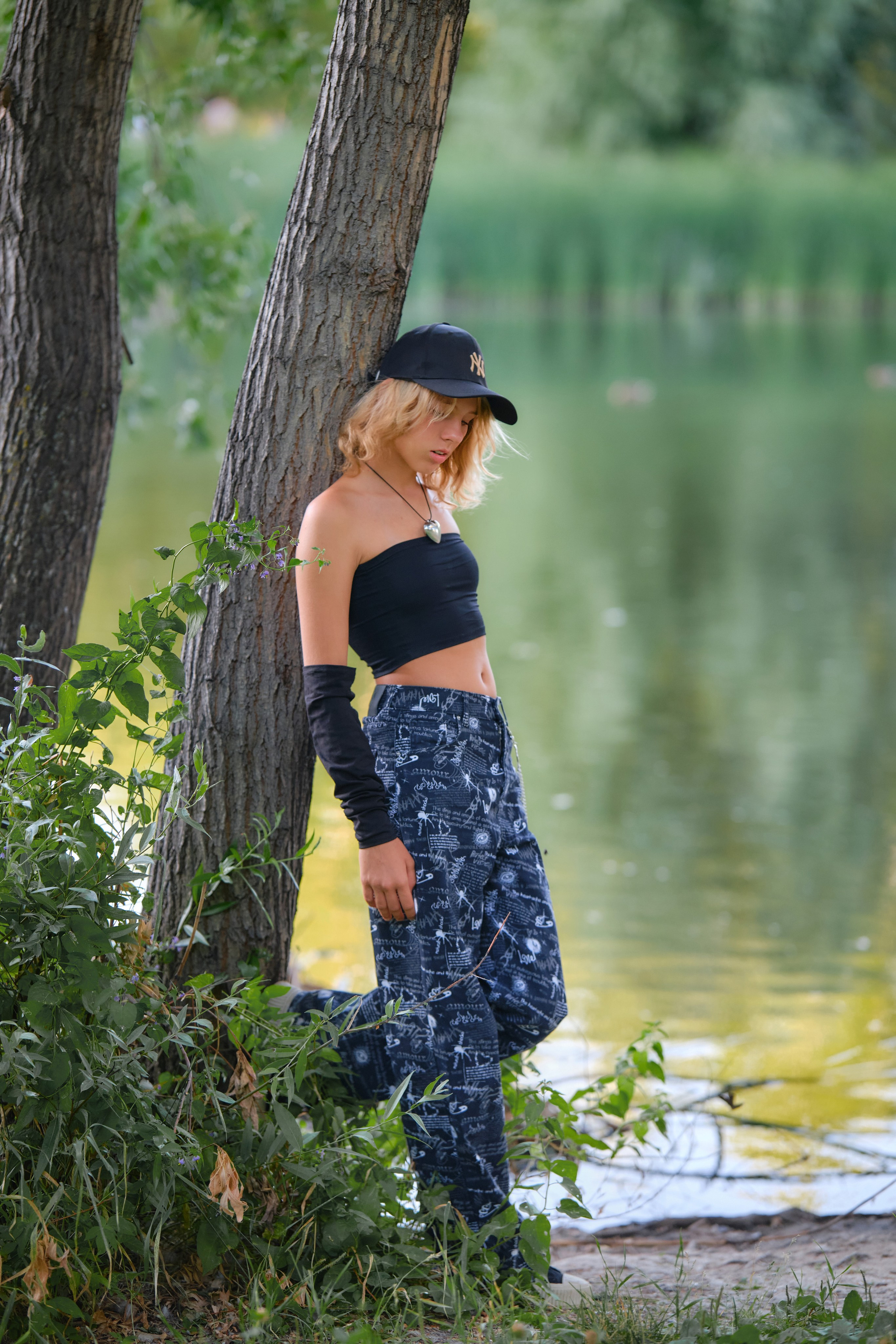 Летняя фотосессия на природе, в лесу, на улице. Семейная с детьми