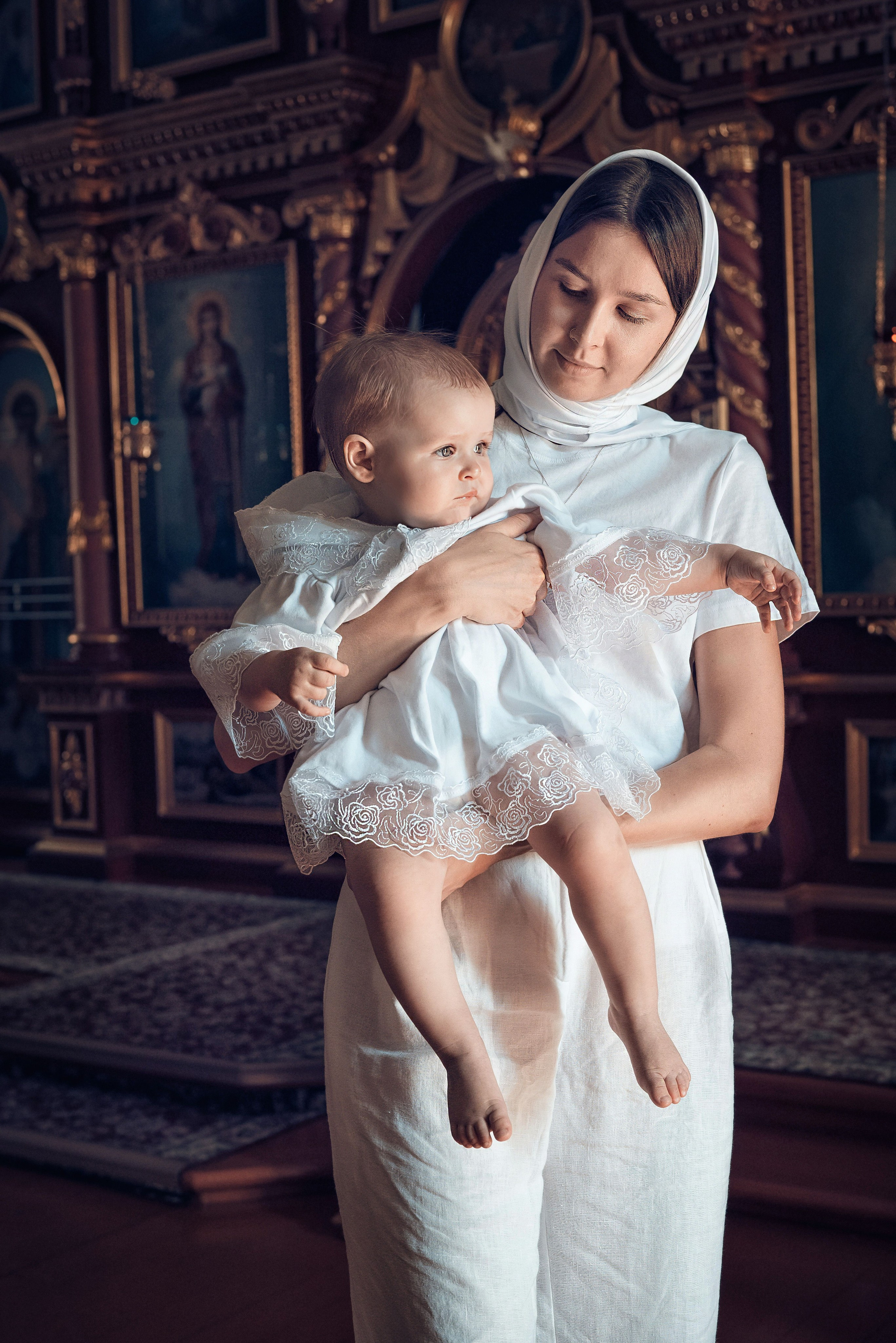 Съемка таинства крещения в Красноярске. Фотографы крещения/венчания  Красноярск Татьяна и Вячеслав Переваловы