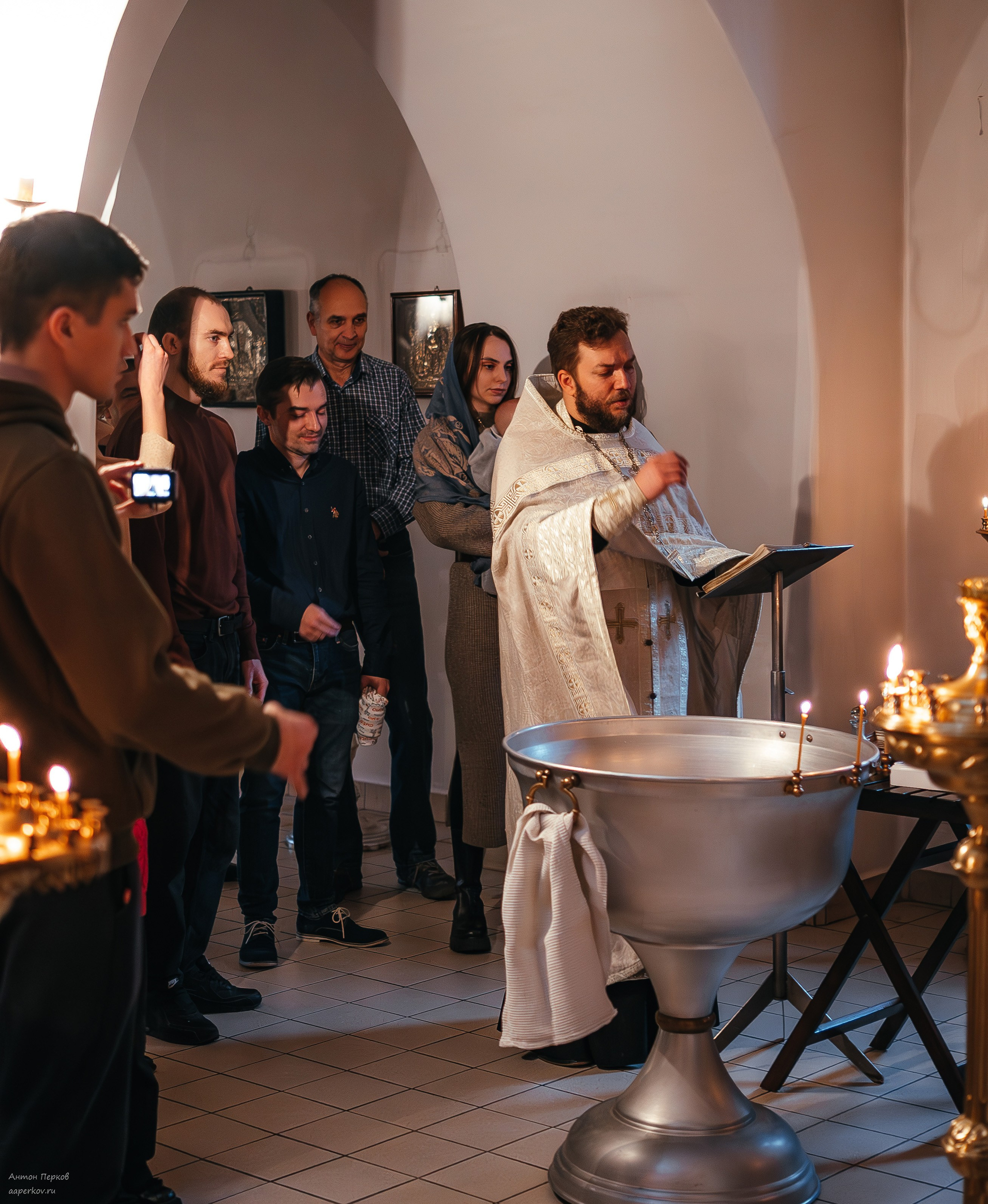 Крещение Максима. Фотограф Антон Перков