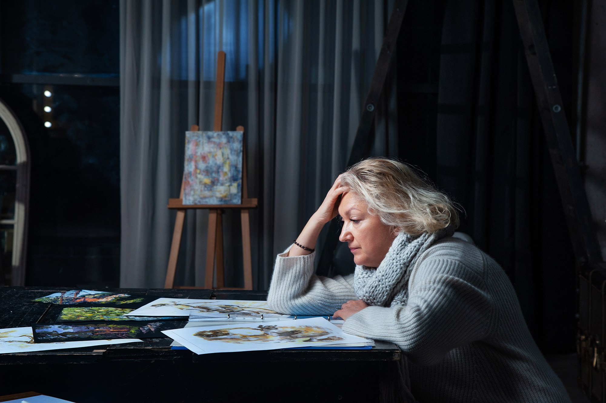 Фотосъемка для художника Ольги Ломакиной. Портретная фотография в Москве