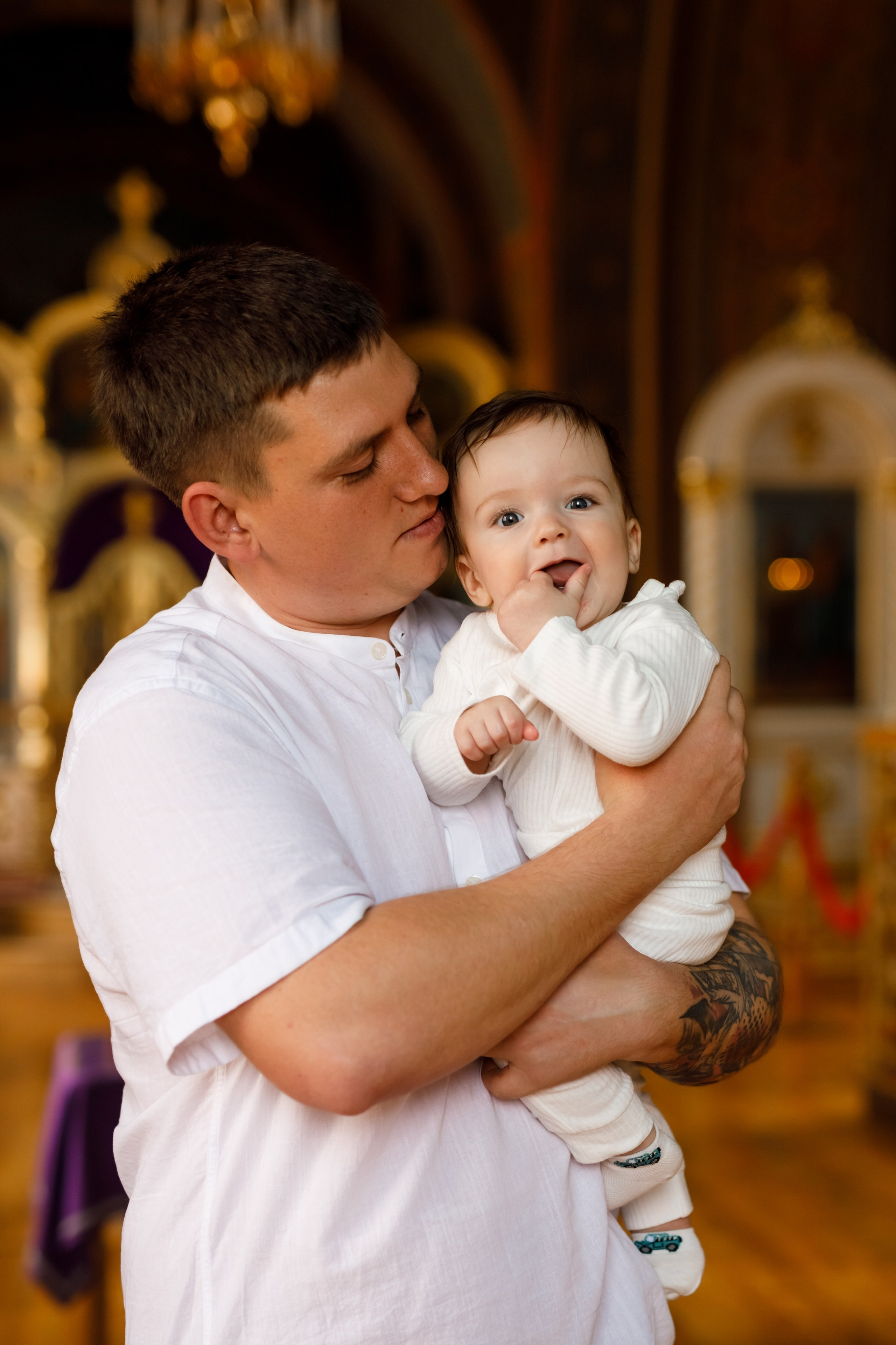 Крещение Николая. Семейный и детский фотограф в Краснодаре Элона Литвинова