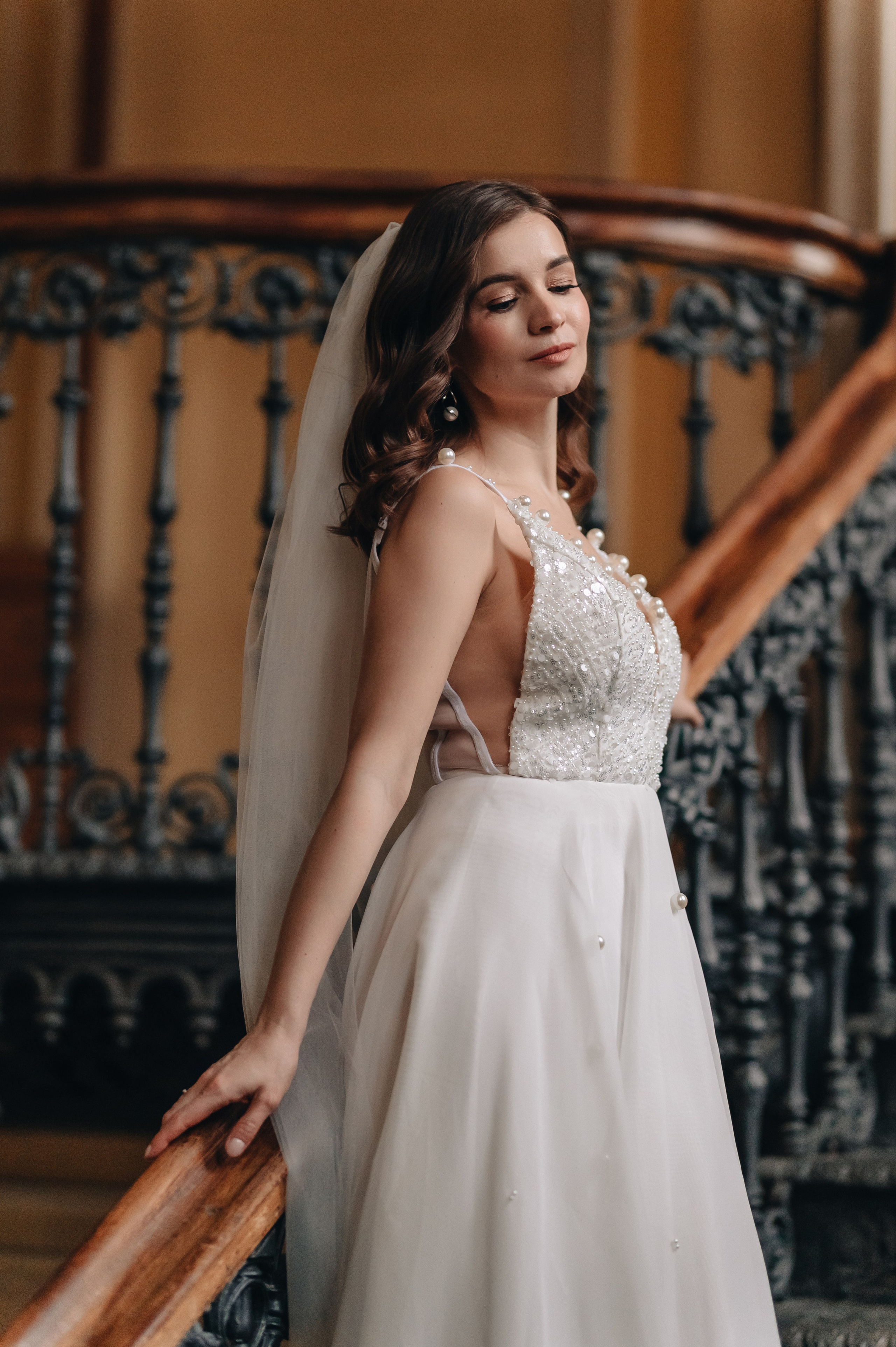 Свадебная фотосессия в библиотеке им. Пушкина. Портретный фотограф Москва Светлана Кашура