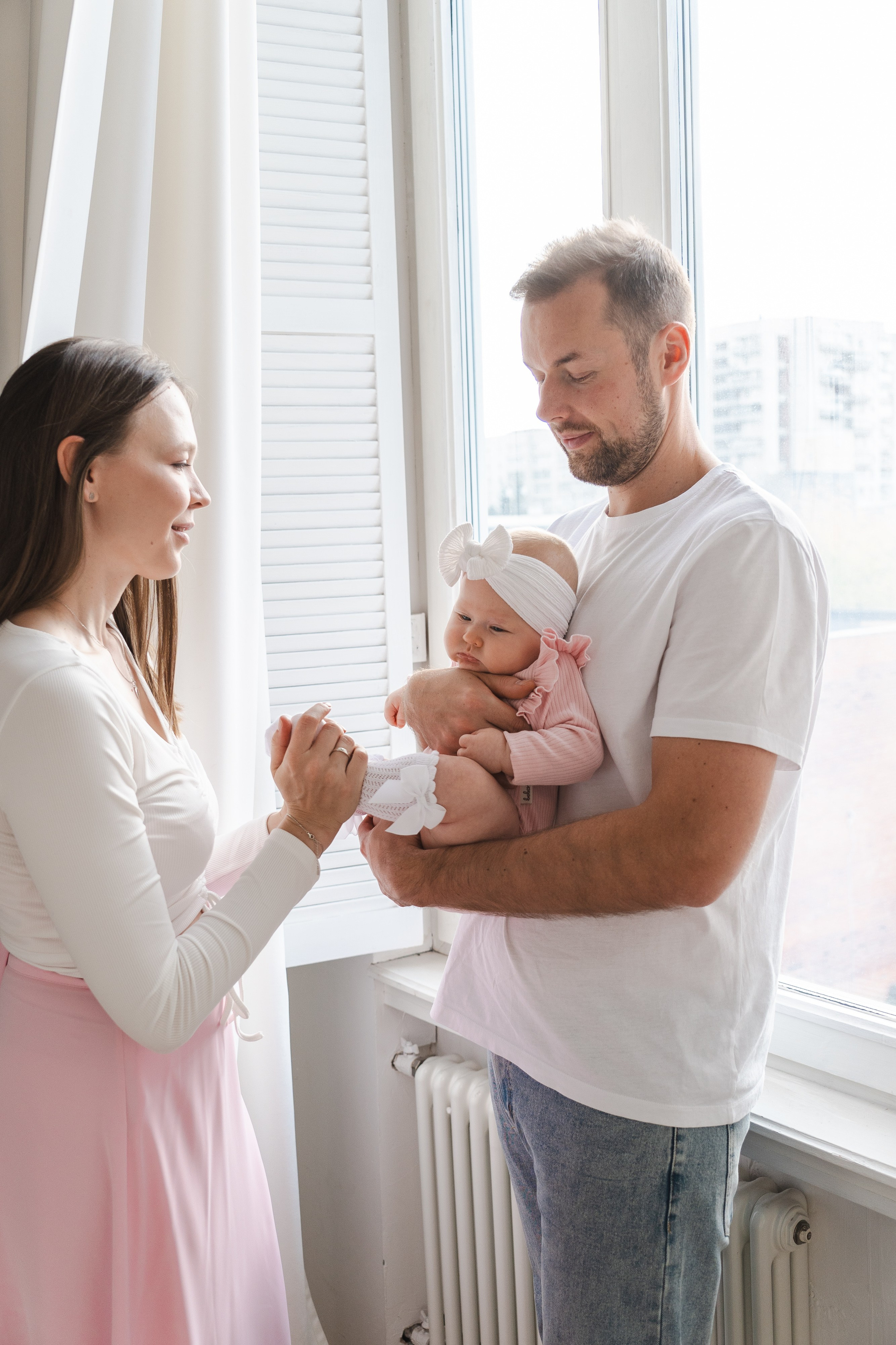 Семейная съёмка с малышкой|White Garden. Фотограф в Екатеринбурге Яна Круташова