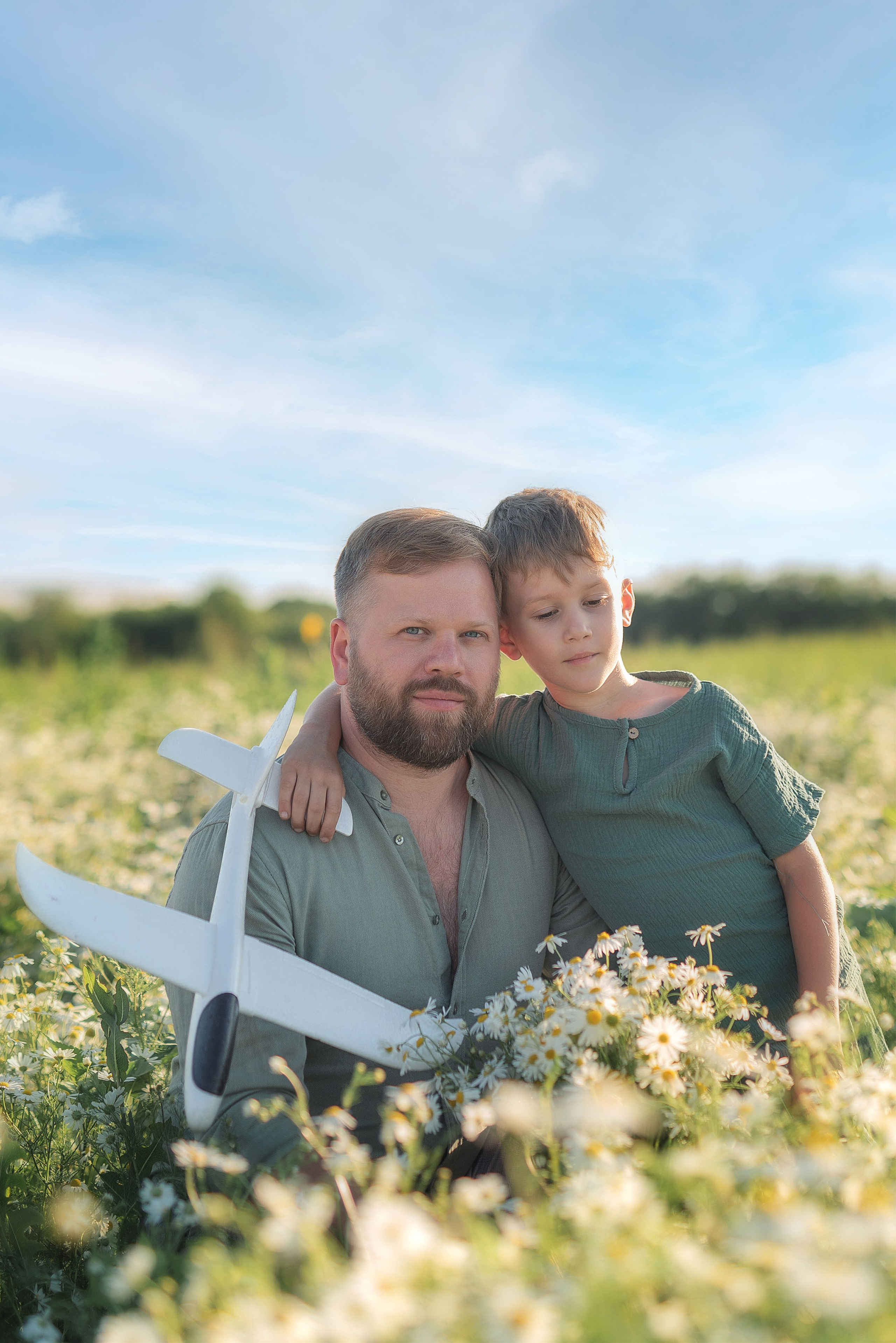 Фотосессия в ромашковом поле. Семейный, детский фотограф в Воронеже Анна Никитина