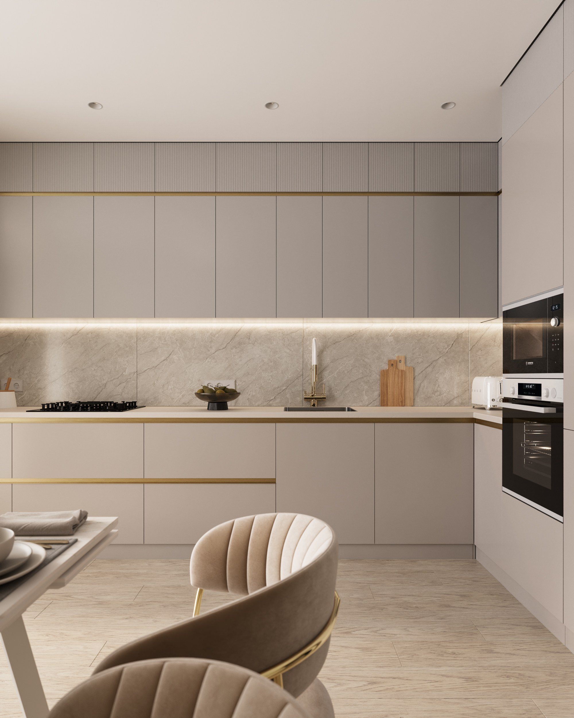 Квартира 70 кв. м. для семьи с ребенком ЖК «Смартполет». Дизайнер интерьеров Ростов-на-Дону Кристина Карпенко