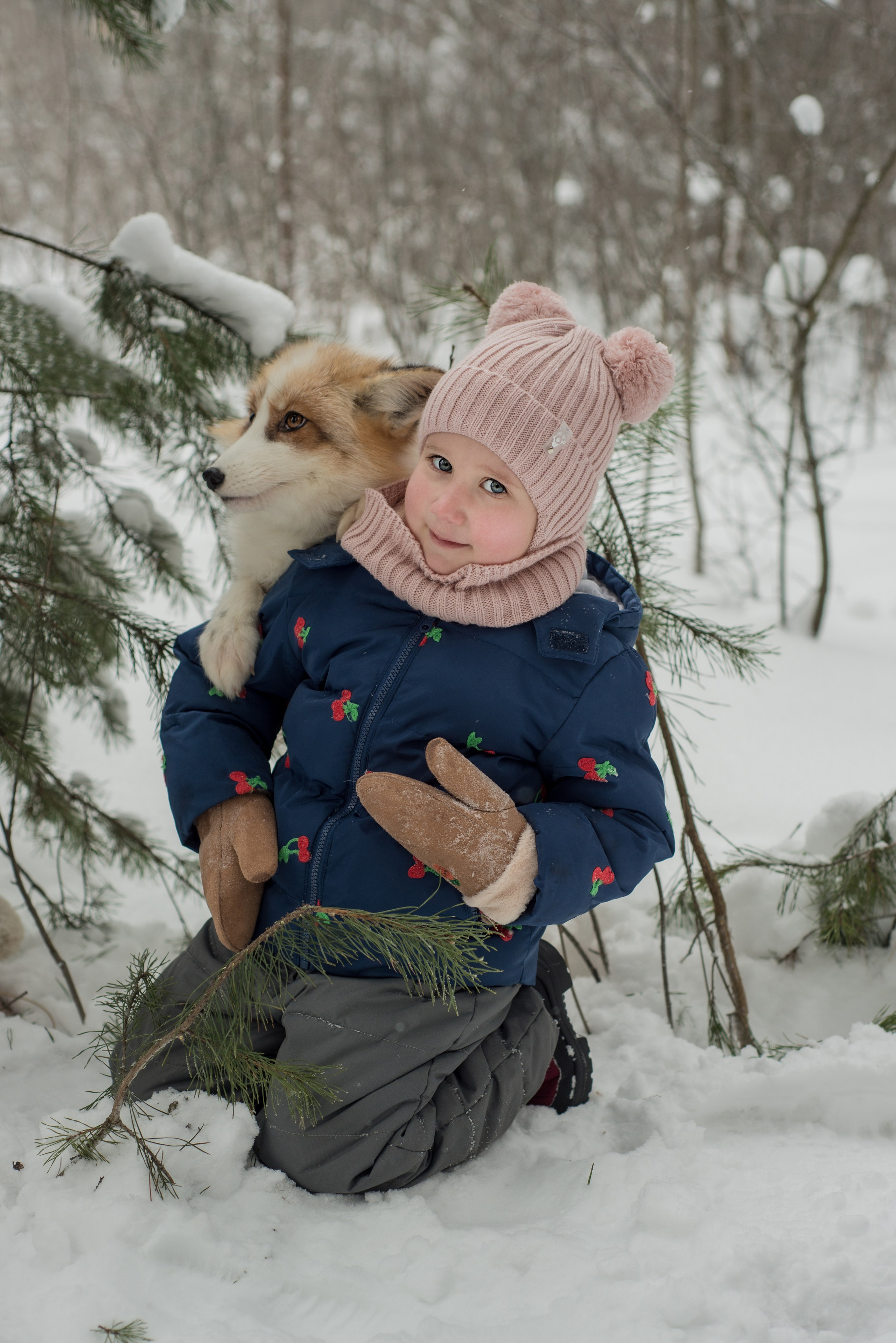 Дети и лис. Фотограф и дизайнер в Москве Екатерина Лобачева