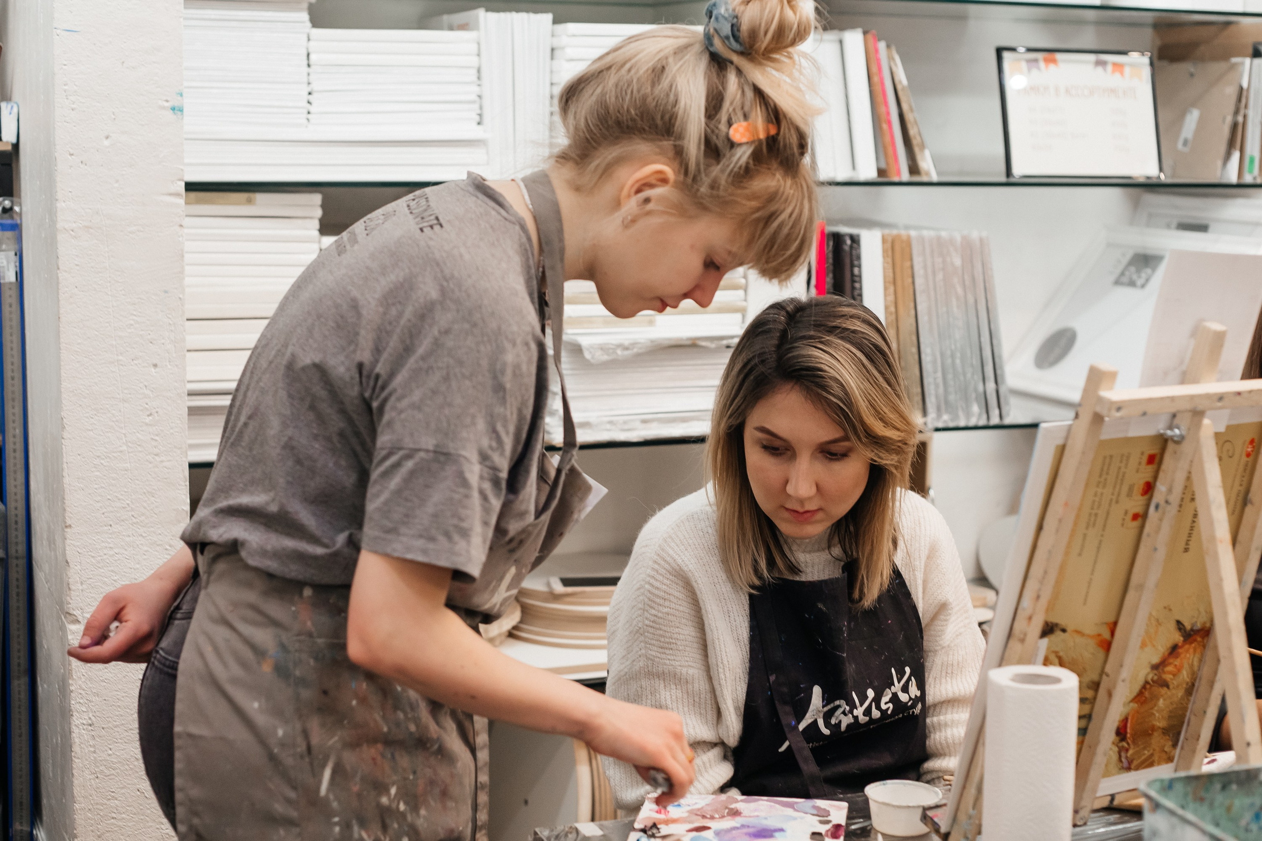 Artista. Мастер-класс по живописи. Семейный фотограф в Санкт-Петербурге Ева Маркова