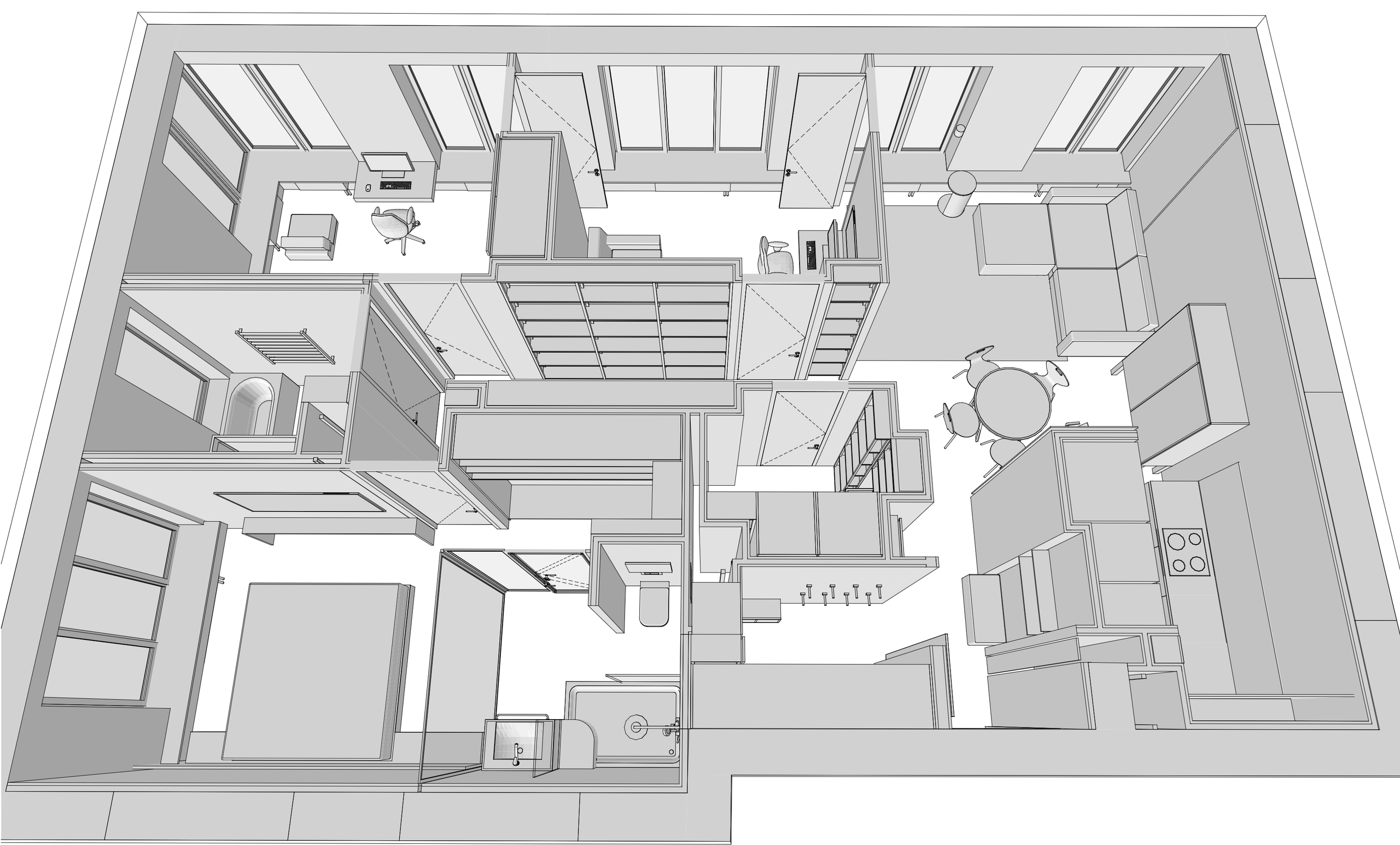 Концепция и детская зона «West Garden». Интерьеры и архитекура