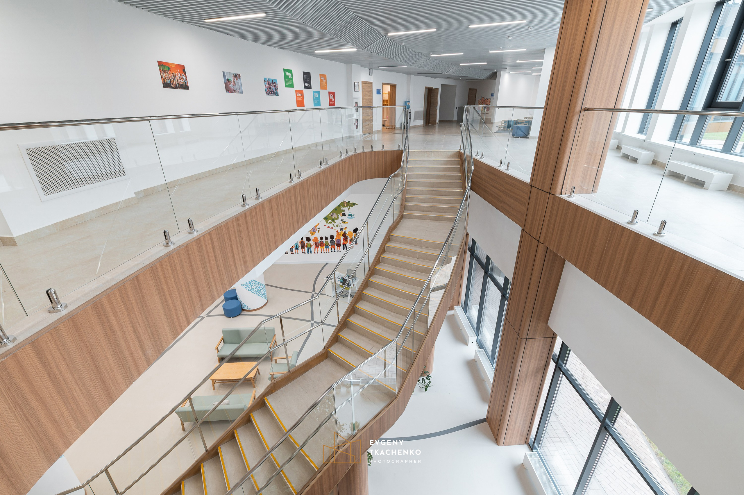 Kazakhstan International School, г. Астана. Архитектурный и интерьерный фотограф в Казахстане