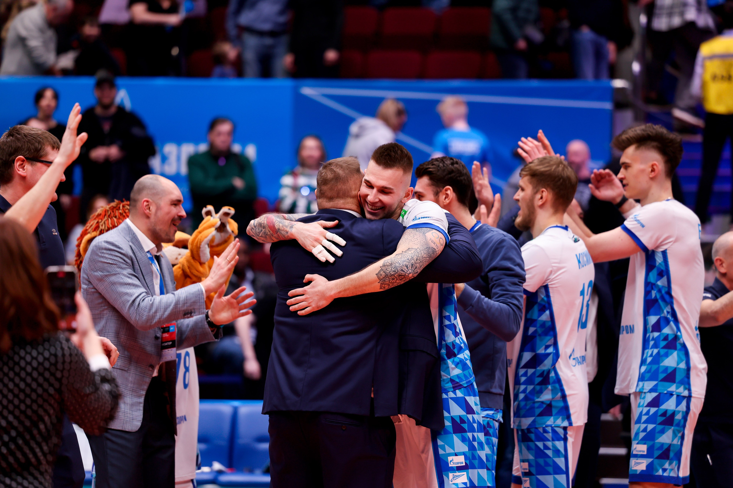 ВК Зенит — ВК Белогорье 08.04.2025. Спортивный и репортажный фотограф Антон Тереханов