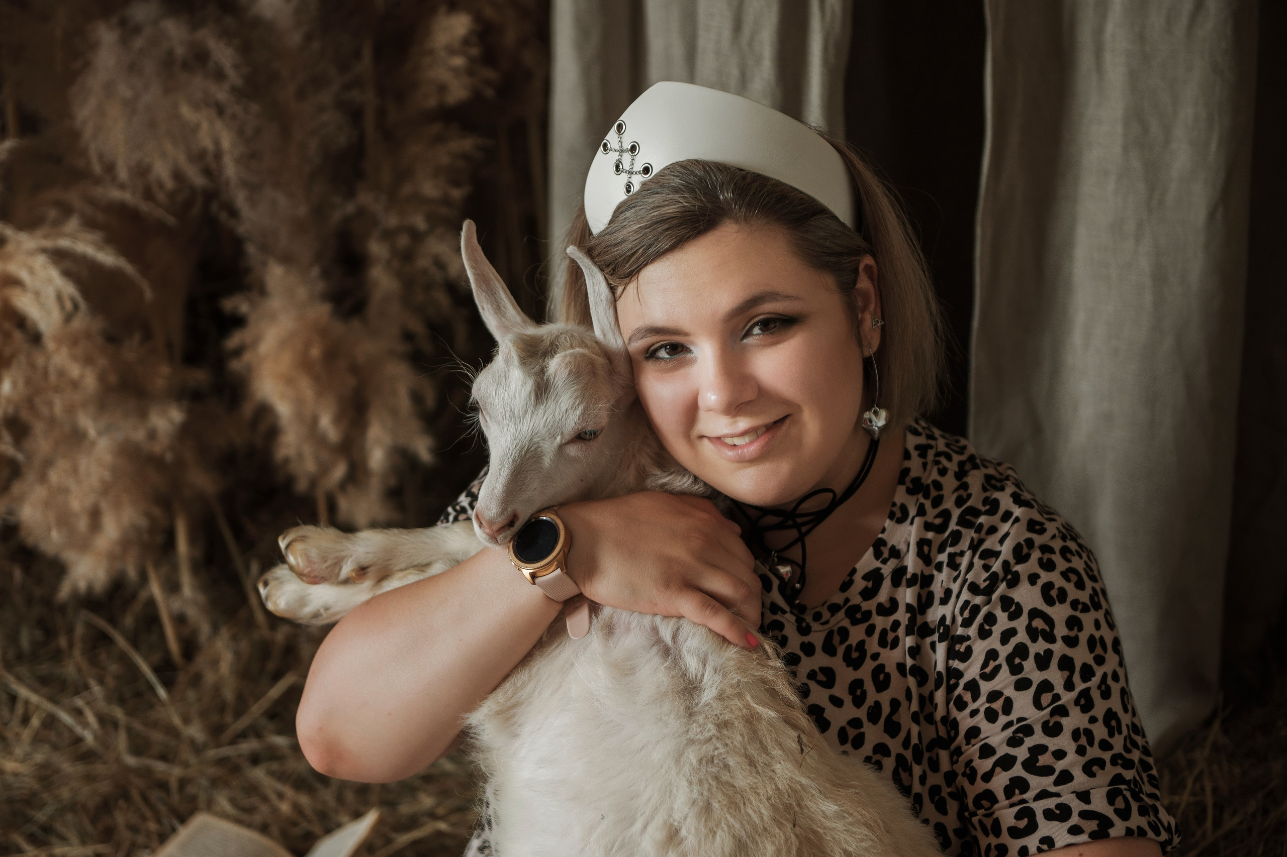 Съемка с козликом. Фотограф Кристина Гришина Рязань