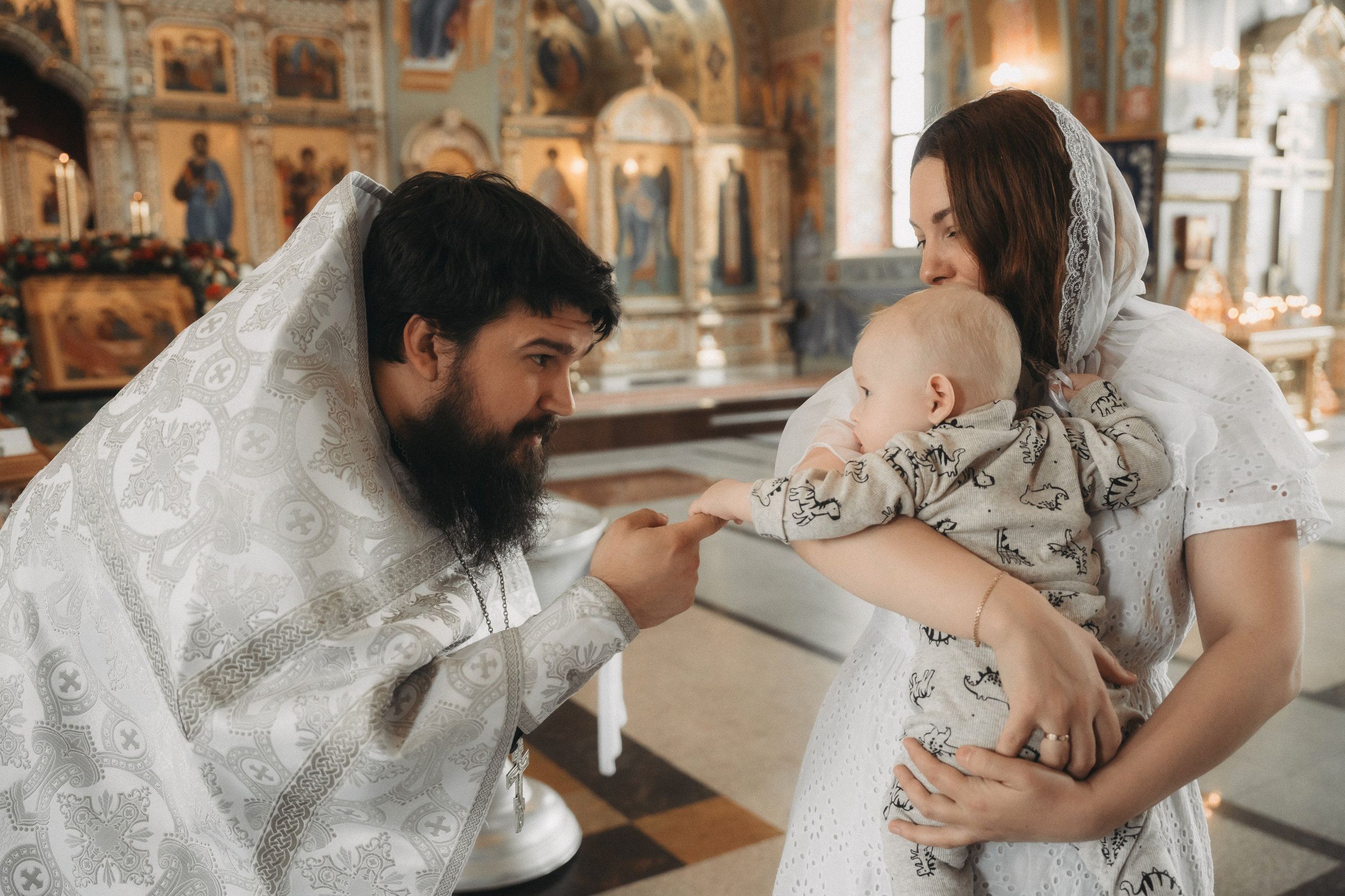 Фотосъемка крещения в храме Всецарица