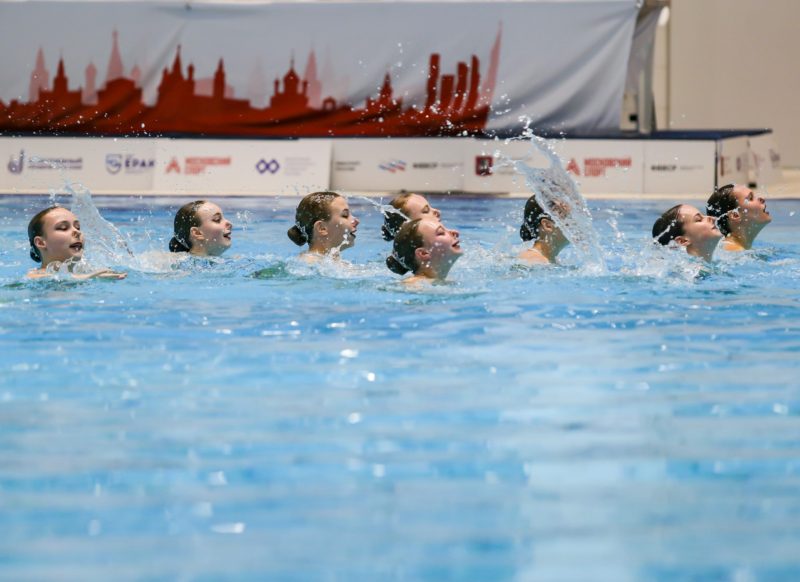 Первенство России по синхронному плаванию. Техническая программа. Группы. Репортажный фотограф в Москве