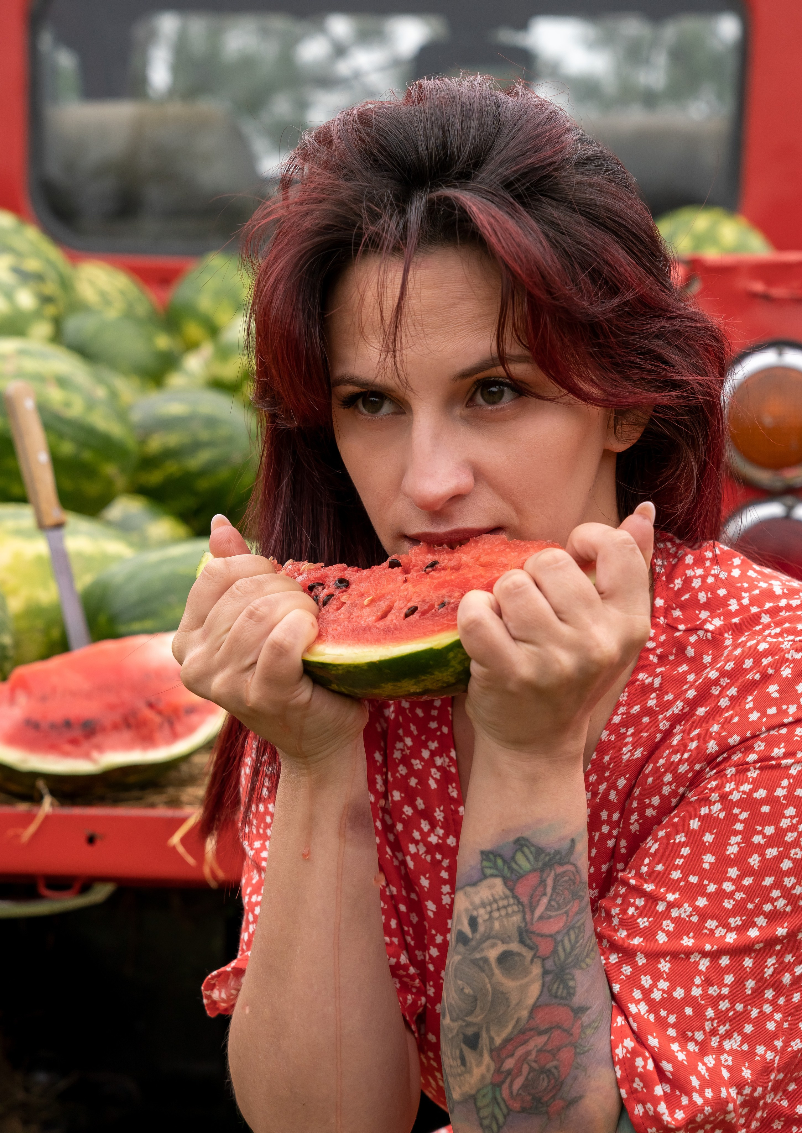 Фотосессия с арбузами. Студийный и портретный фотограф в САНКТ-ПЕТЕРБУРГЕИрина Махаон