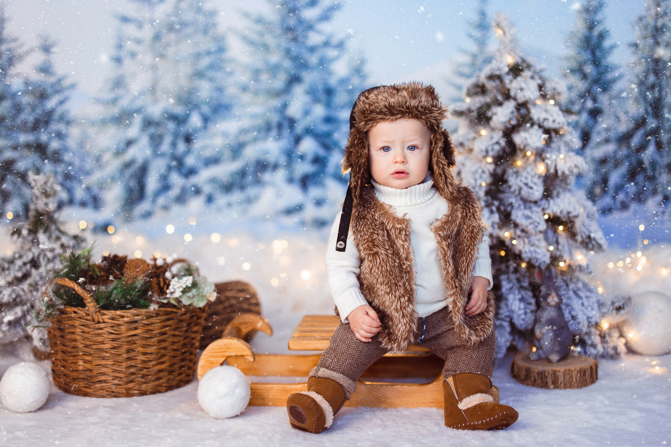 Зимний лес. Семейный и детский фотограф в Краснодаре Анна Трашкова
