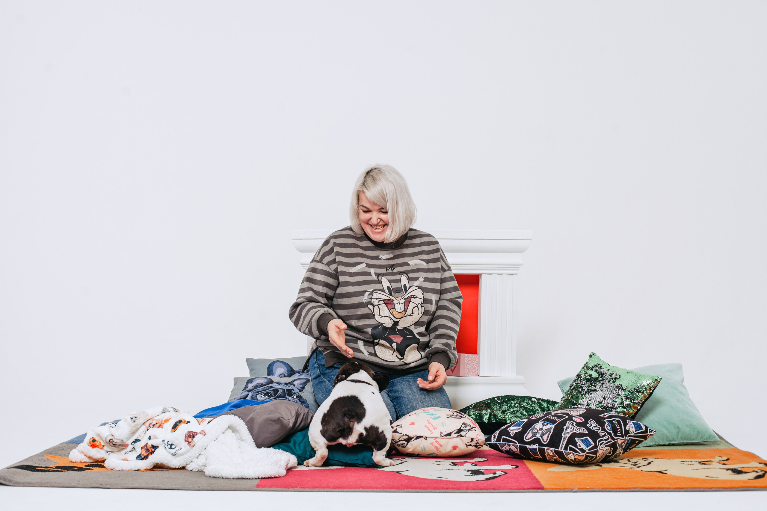 Пижамная вечеринка французских бульдогов и их хозяев. Фотограф-анималист Татьяна Степанова