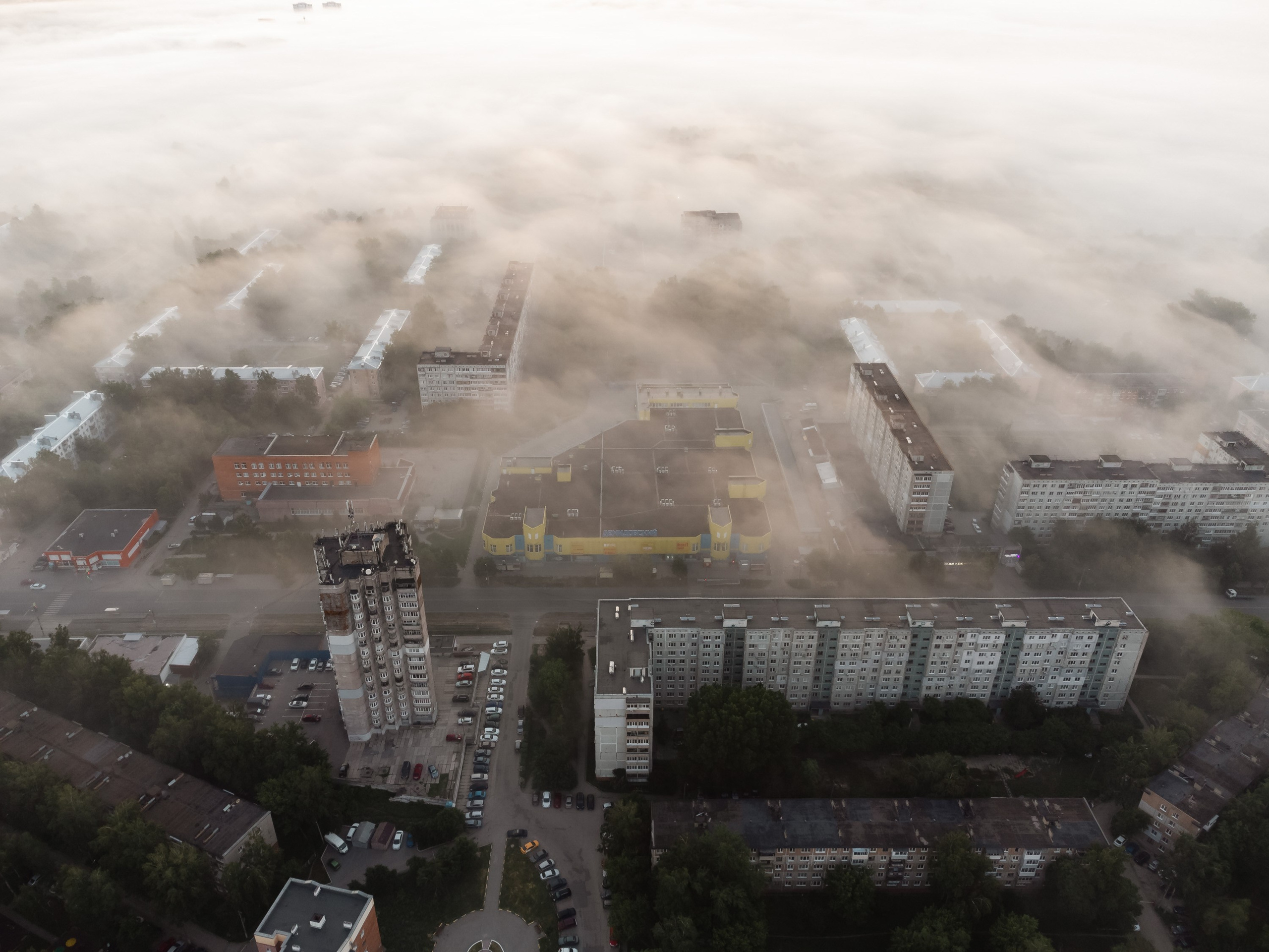 Пролетарский район в тумане. Фотограф и видеооператор в Туле | Даниил Рыбак