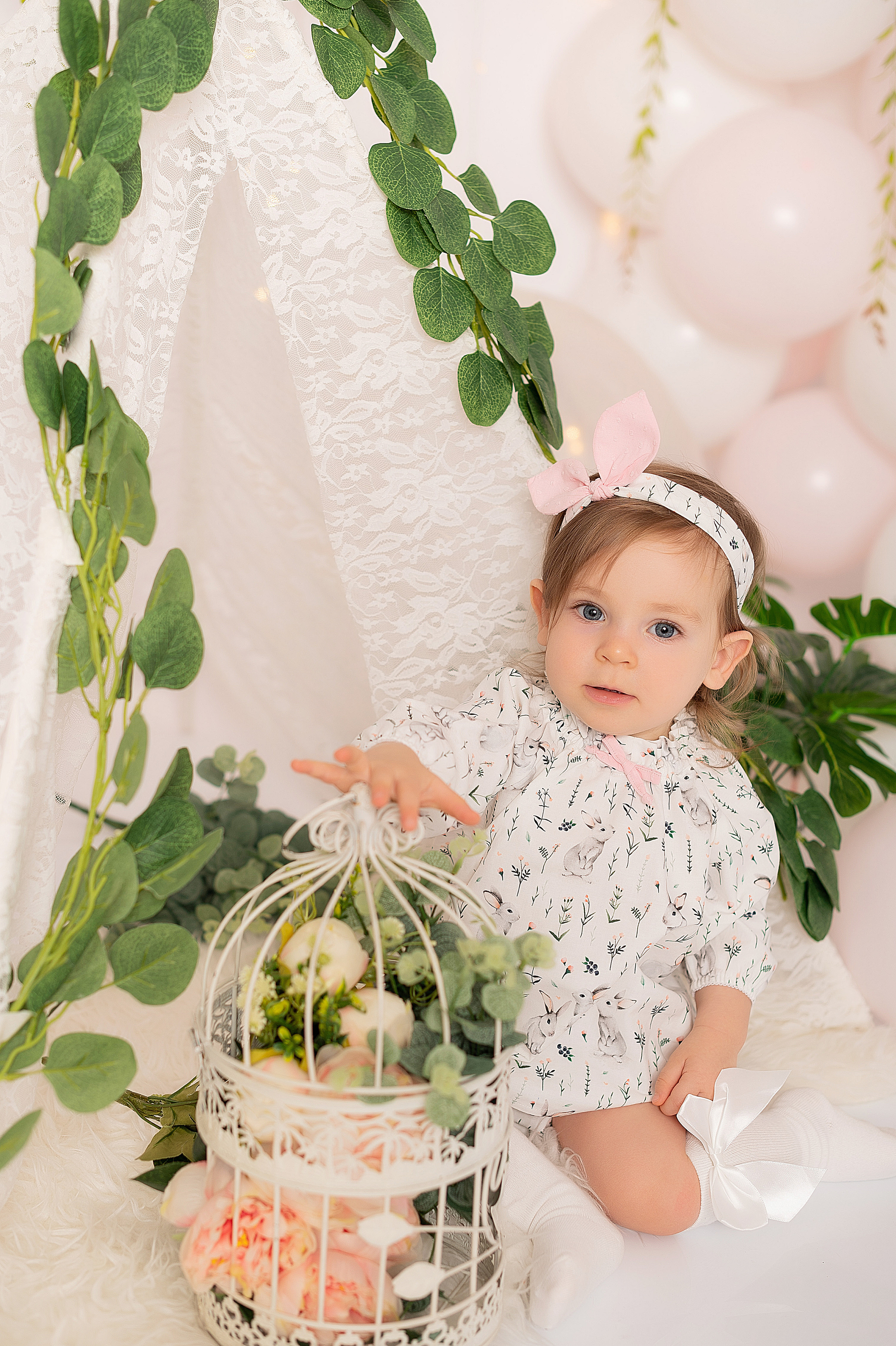 Юле 1 годик. Детский и семейный фотограф в Красноярске. Фотосессии новорожденных малышей до 1 месяца