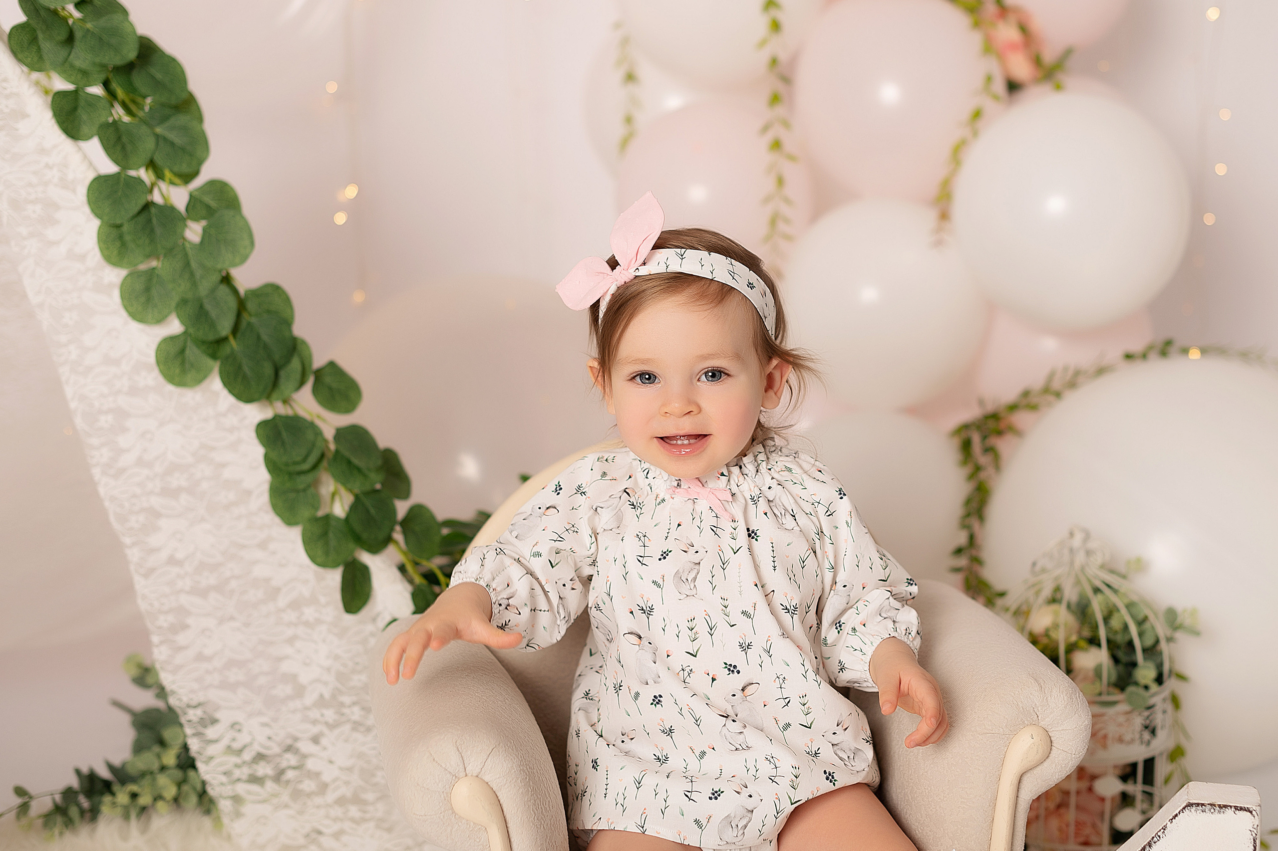 Юле 1 годик. Детский и семейный фотограф в Красноярске. Фотосессии новорожденных малышей до 1 месяца