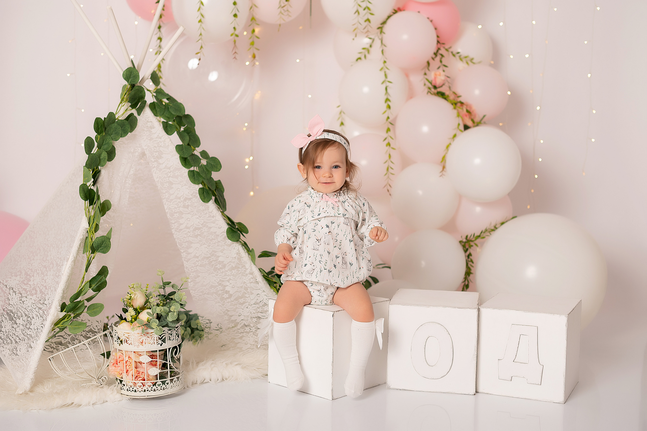 Юле 1 годик. Детский и семейный фотограф в Красноярске. Фотосессии новорожденных малышей до 1 месяца