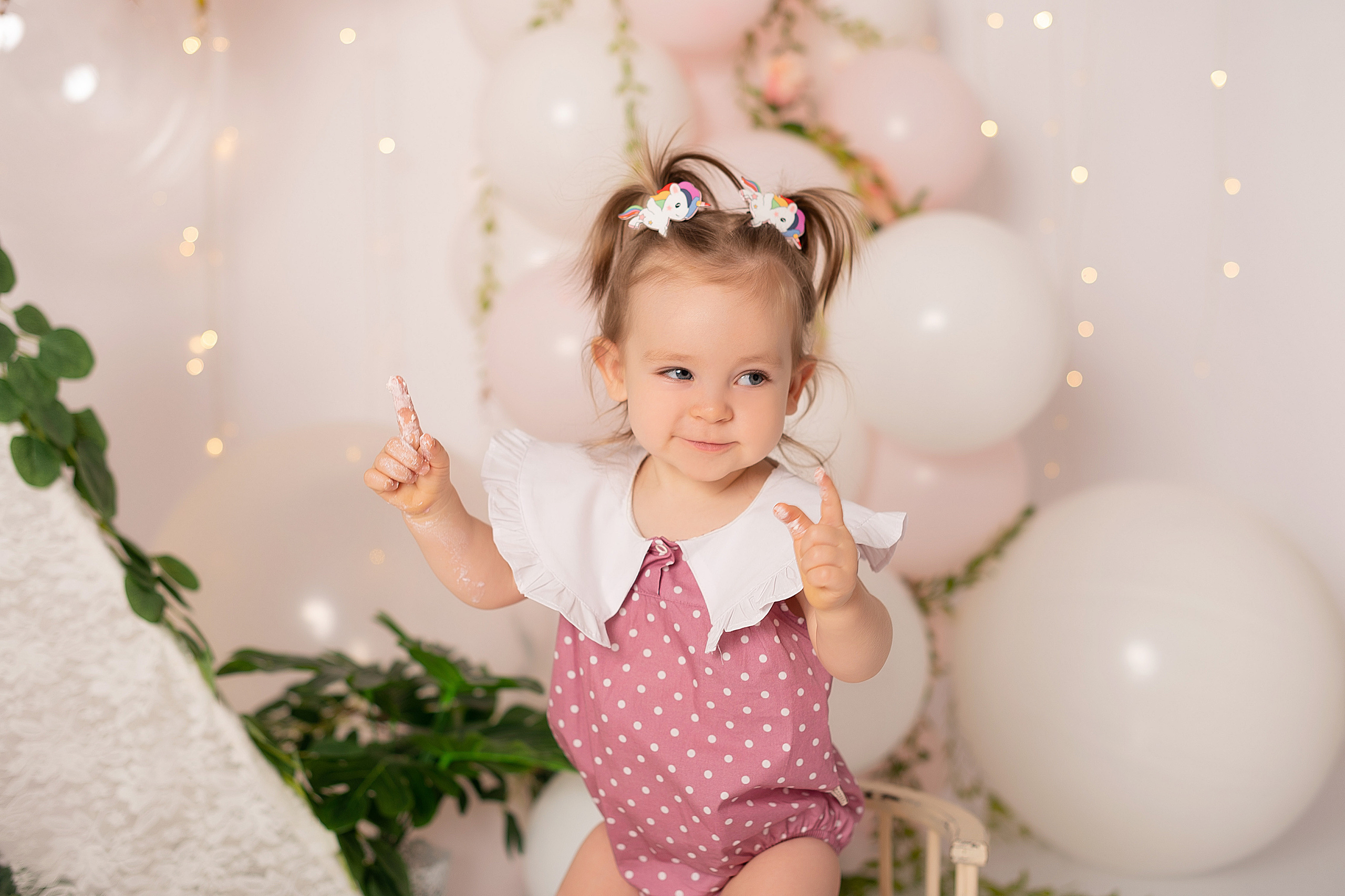 Юле 1 годик. Детский и семейный фотограф в Красноярске. Фотосессии новорожденных малышей до 1 месяца