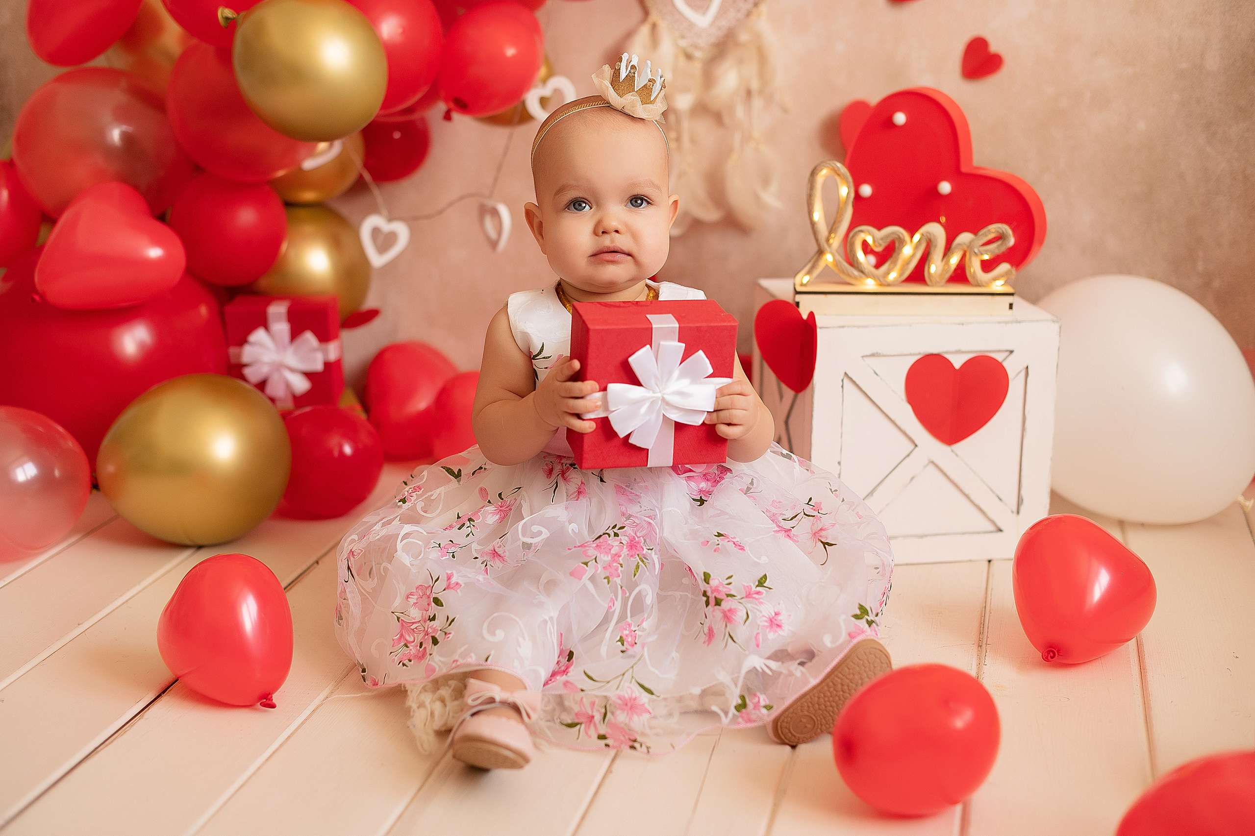 Алиса, 1 годик. Детский и семейный фотограф в Красноярске. Фотосессии новорожденных малышей до 1 месяца