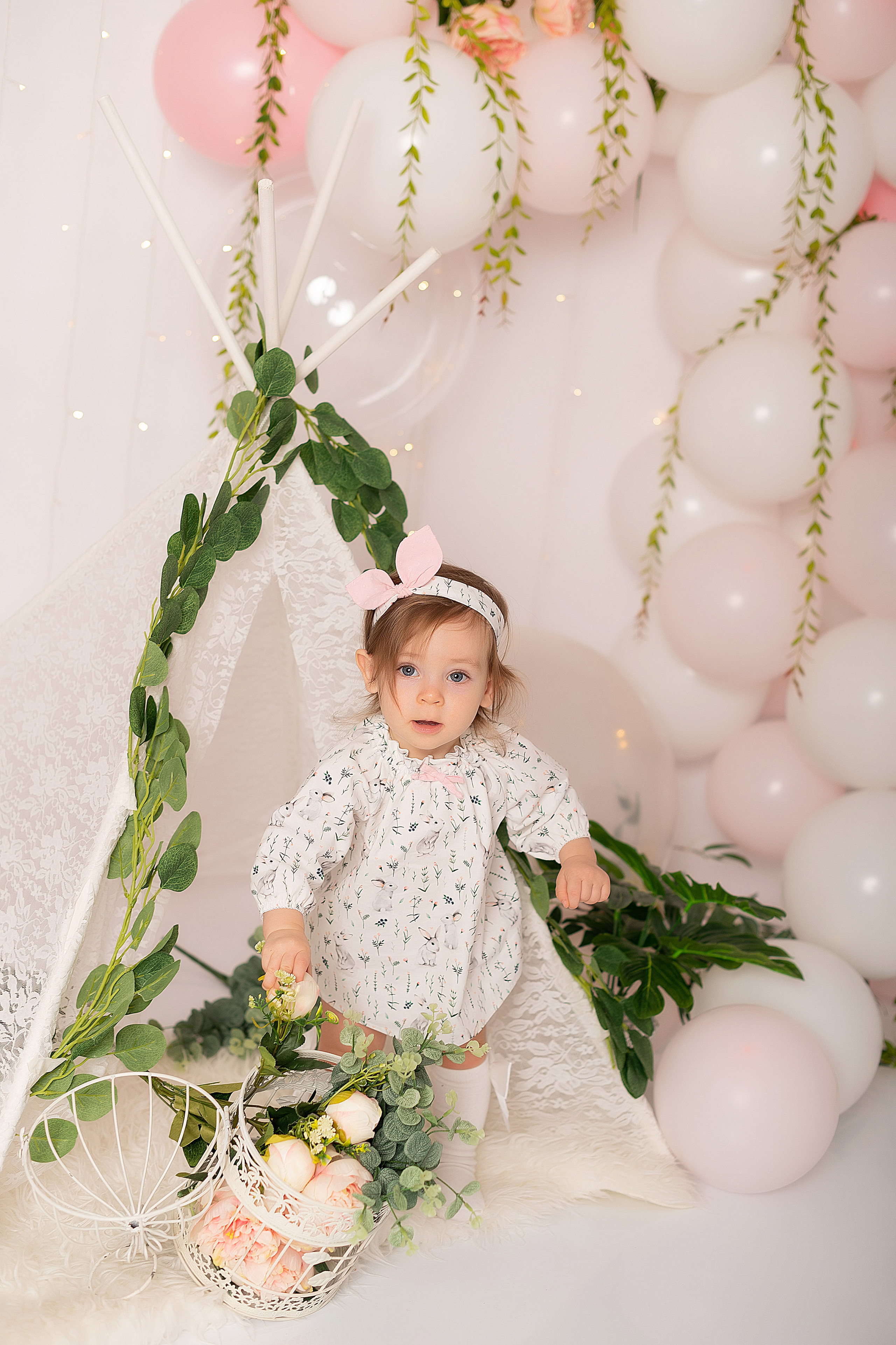 Юле 1 годик. Детский и семейный фотограф в Красноярске. Фотосессии новорожденных малышей до 1 месяца