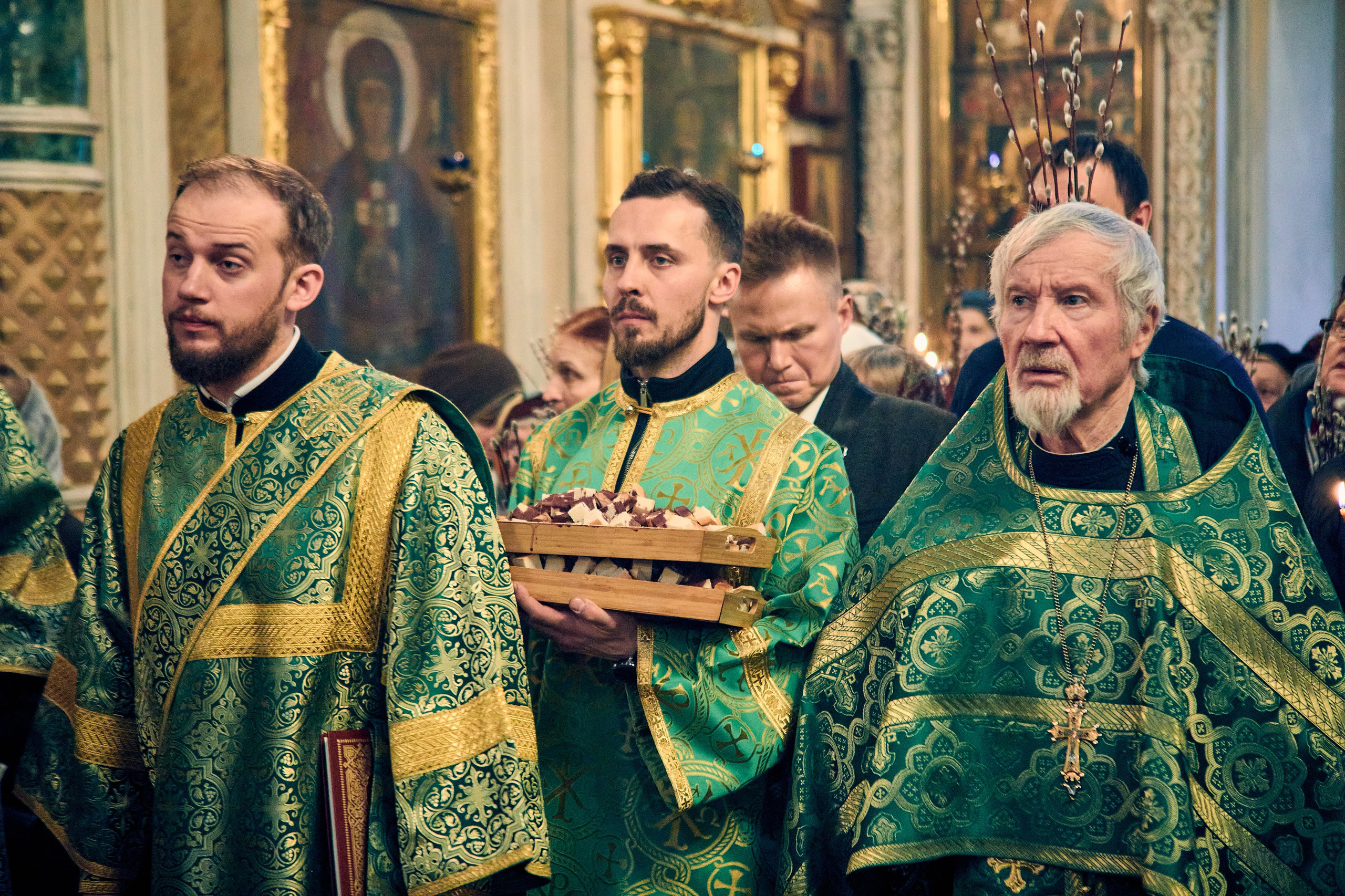 На всенощном бдении под Неделю ваий. DMITRY MOISEENKO — фотограф, художник, топ-стилист