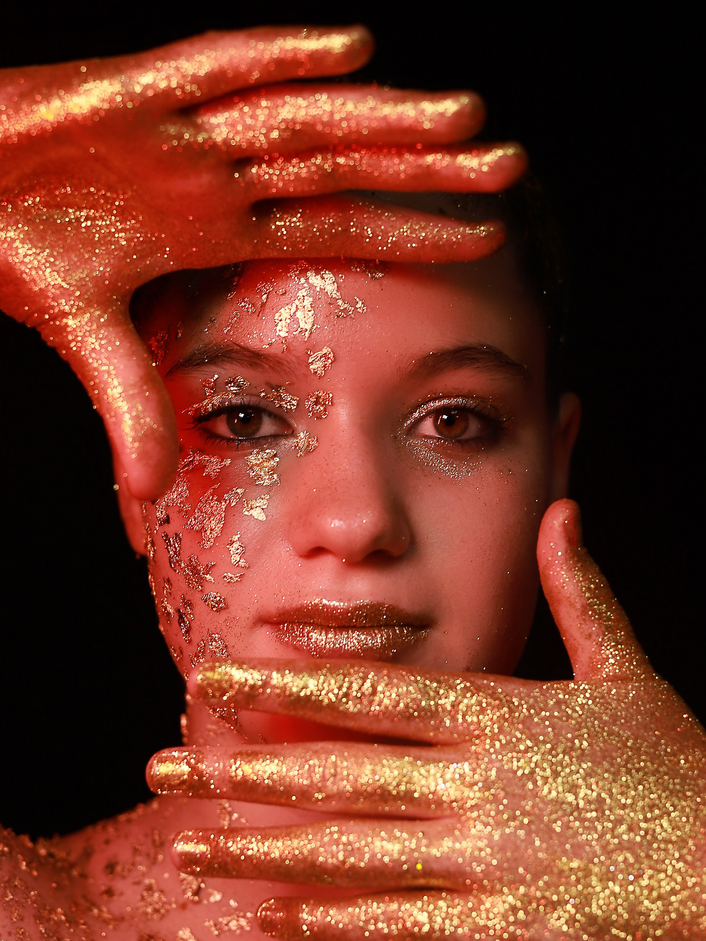 Портреты с глитер. Фотограф Юлия Мальцева
