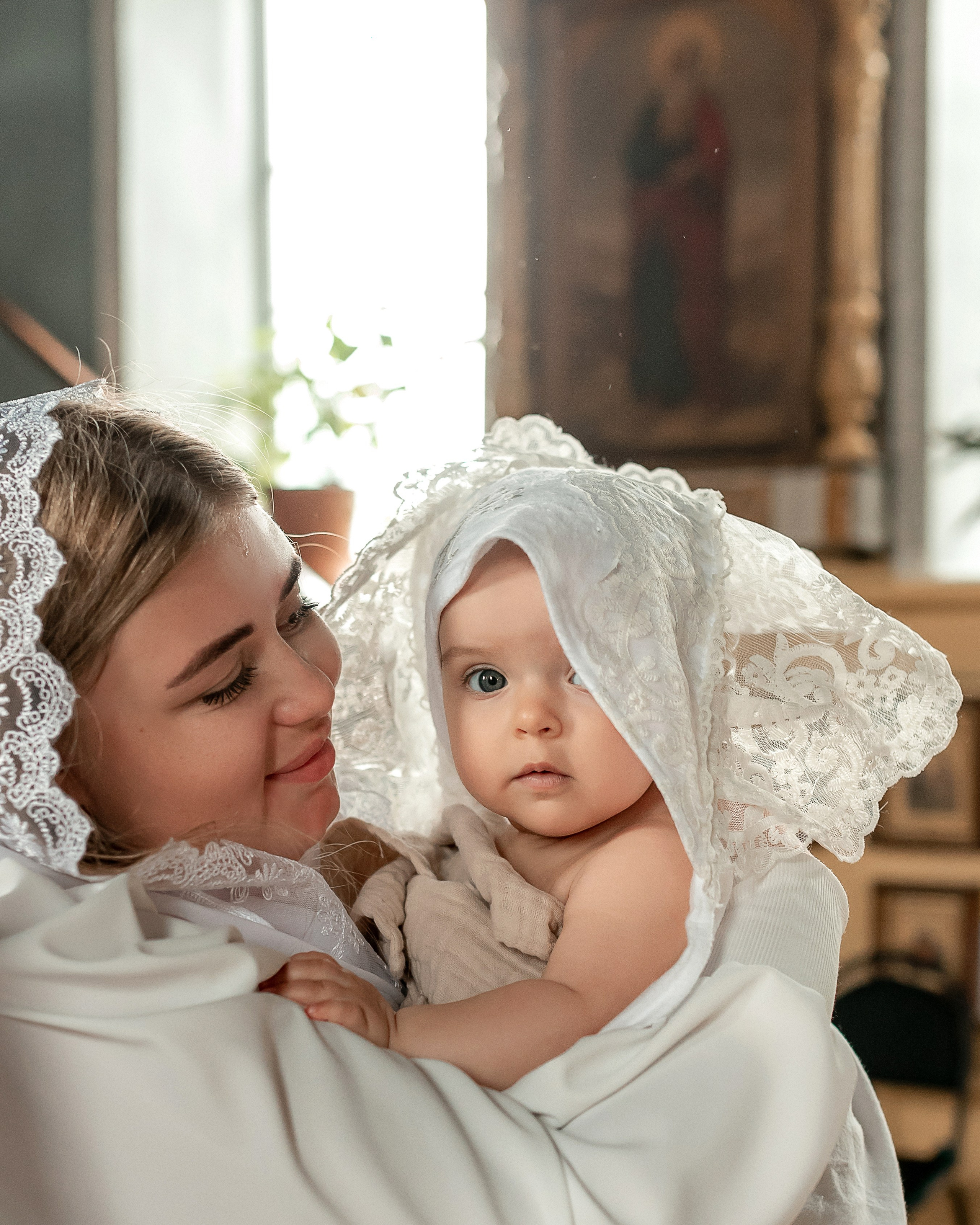 Красивая съемочка Крещение Александры. Семейный и детский фотограф Наталья Горда
