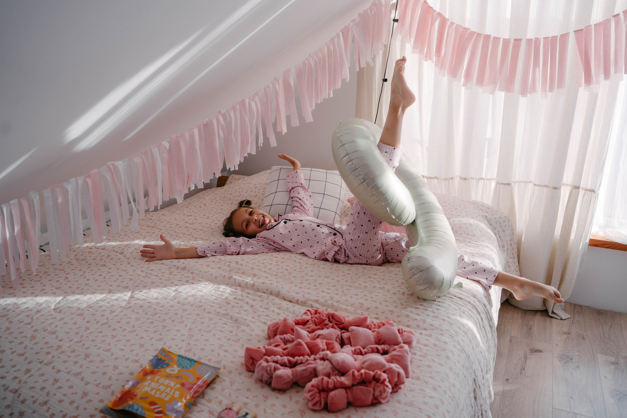 Пижамная вечеринка Варе 9 лет. Свадебный и семейный фотограф в Воронеже Анастасия Бойко