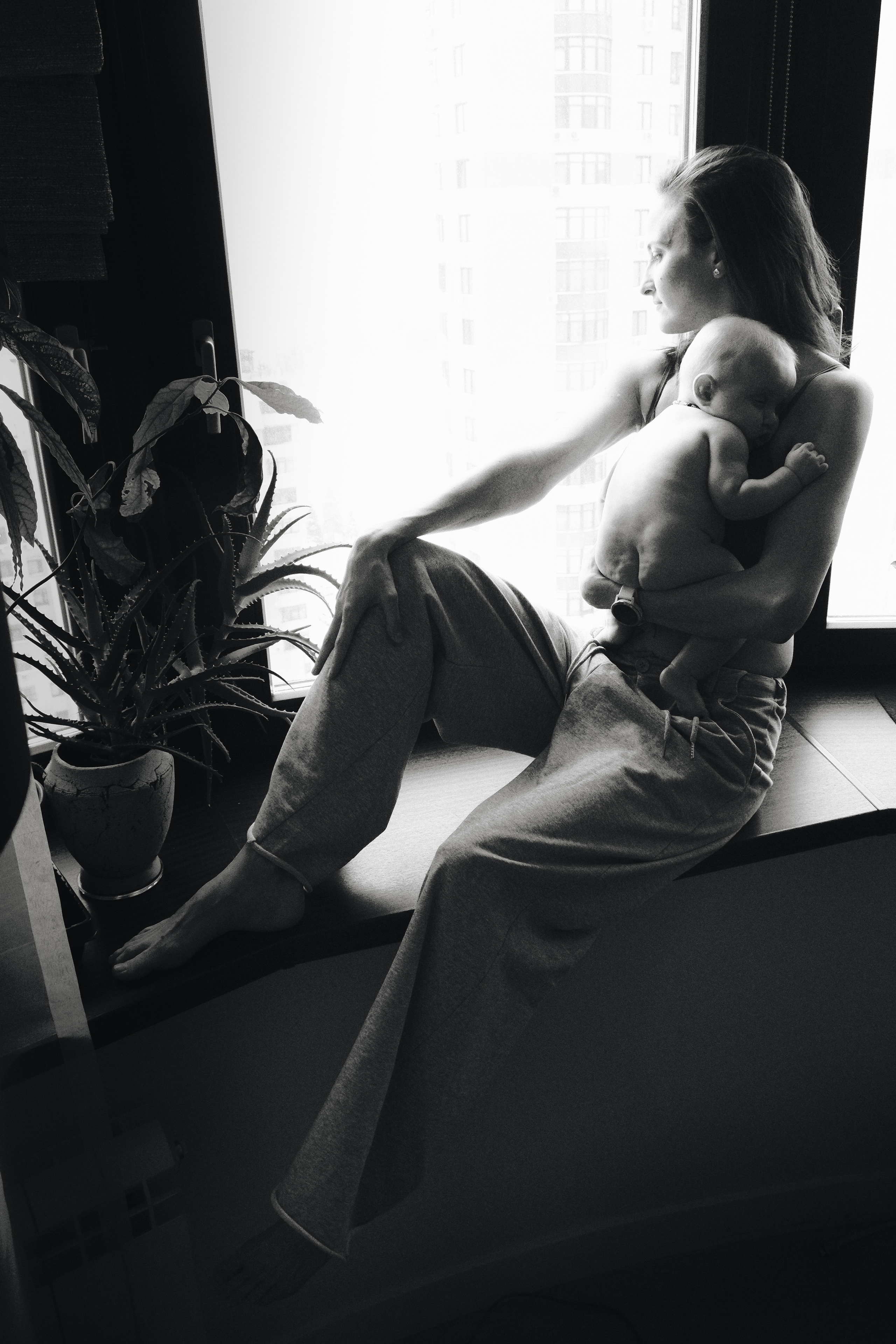 Оля с Мотей. Фотограф Наташа Лисица