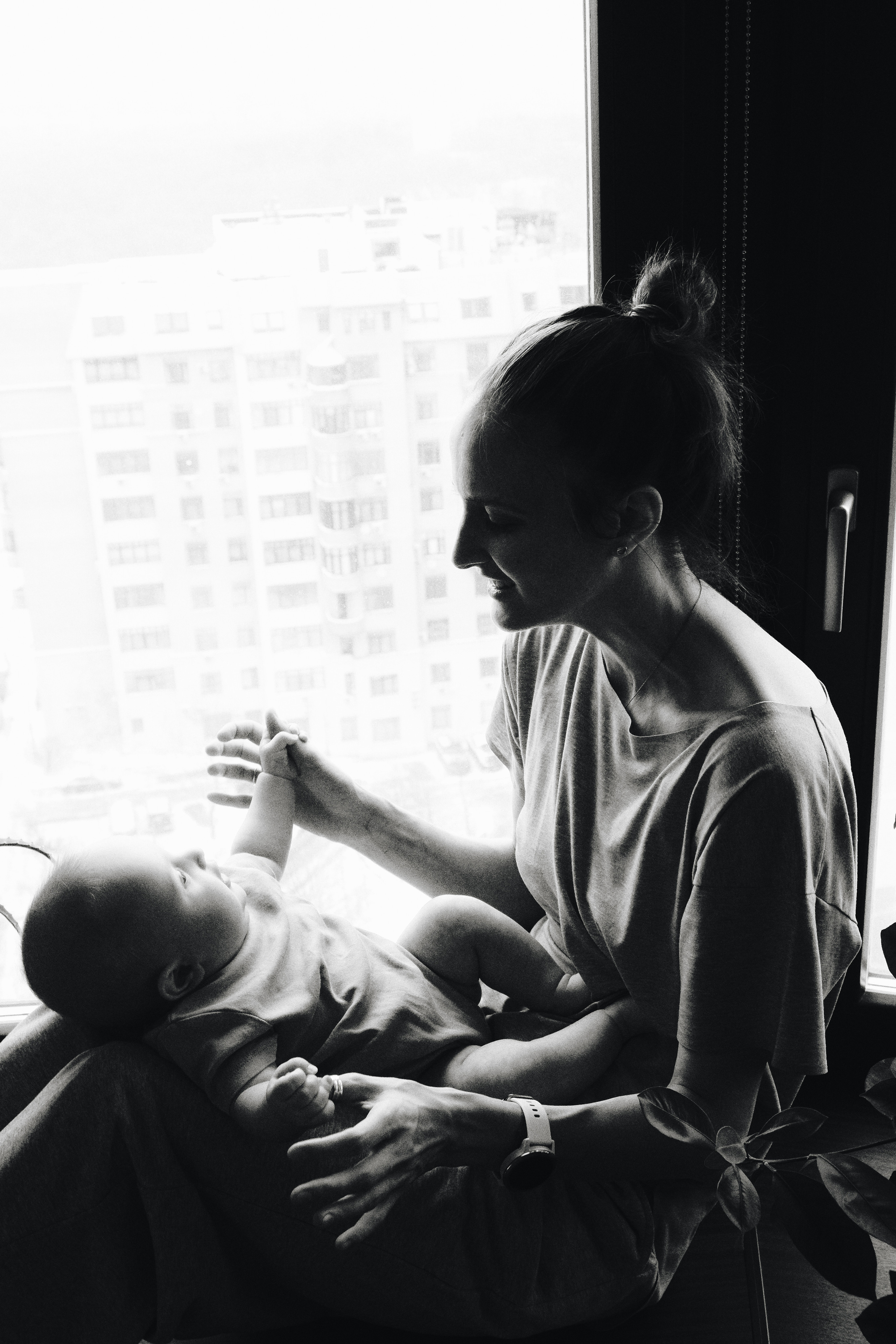 Оля с Мотей. Фотограф Наташа Лисица