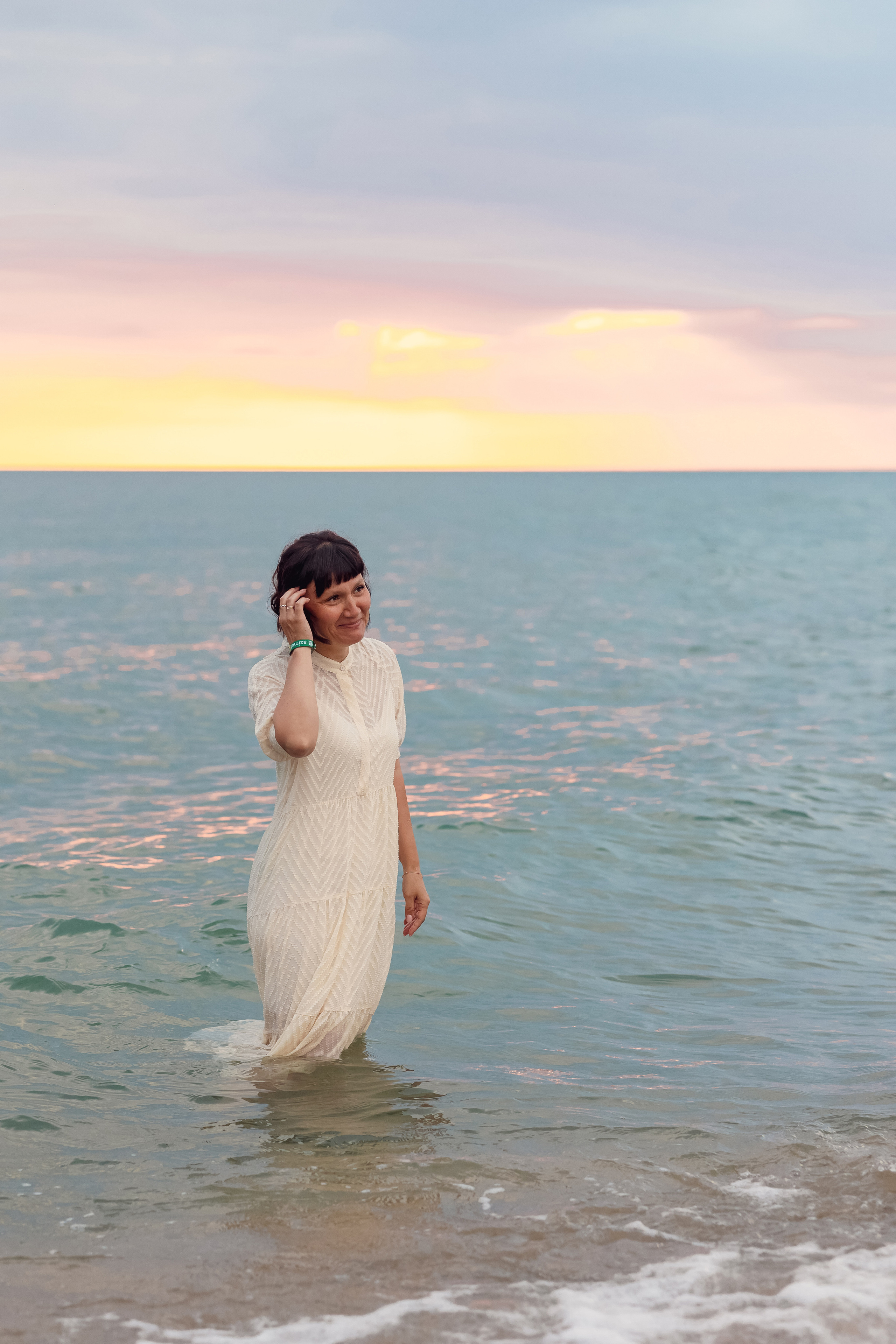 Елена с супругом на рассвете. Свадебный и семейный фотограф в Каспийске Алёна Нурмагомедова