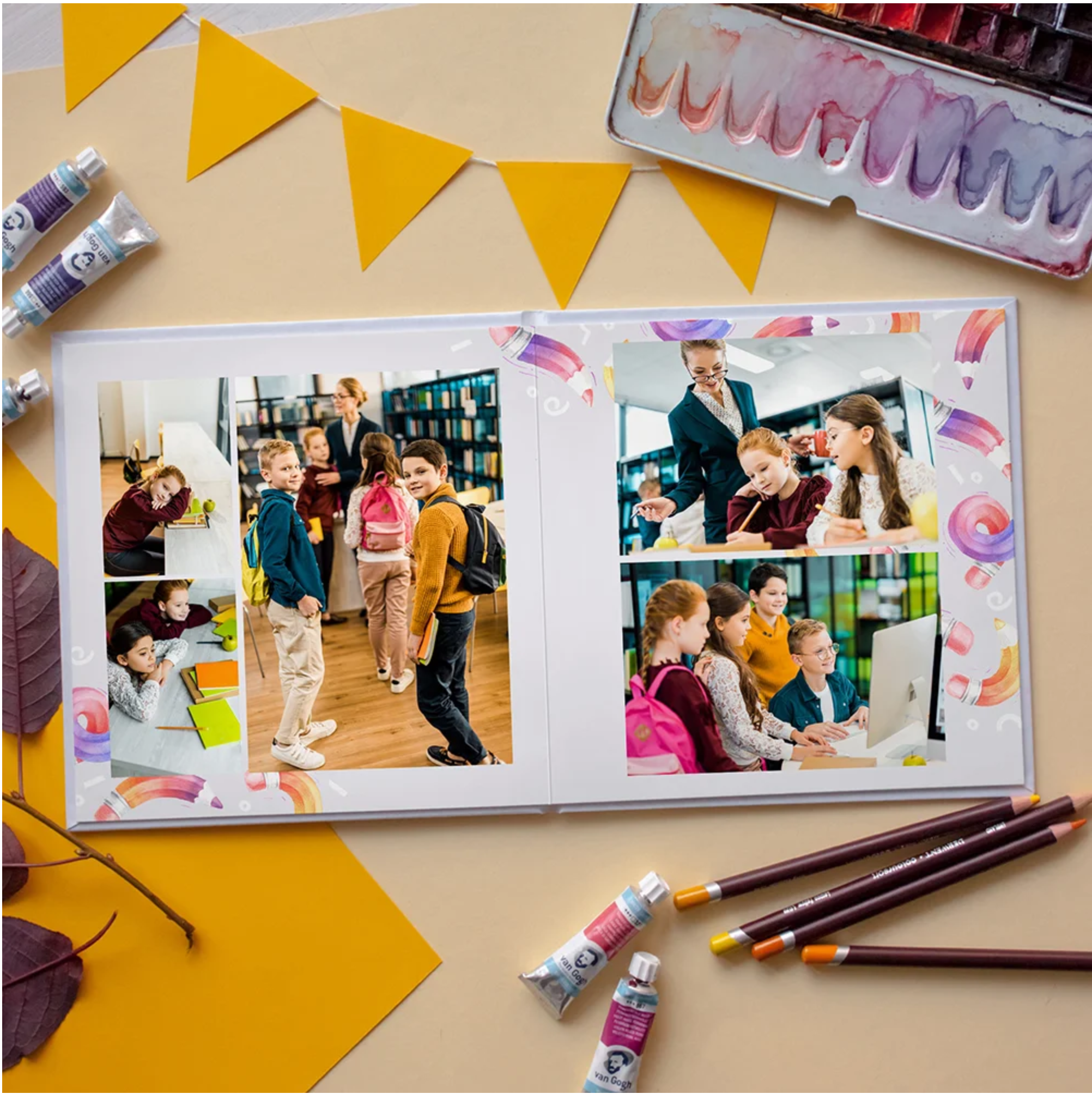 Выпускные альбомы 1-4 класс школьные красивые альбомы